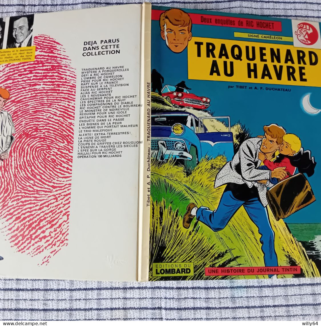 Ric HOCHET   " Traquenard Au Havre "  1974  Du LOMBARD  TBE - Tuniques Bleues, Les