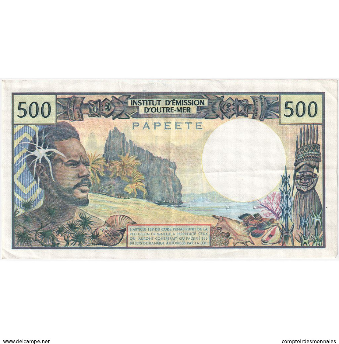 Polynésie Française, 500 Francs, 1990, KM:1a, SUP - Papeete (Französisch-Polynesien 1914-1985)