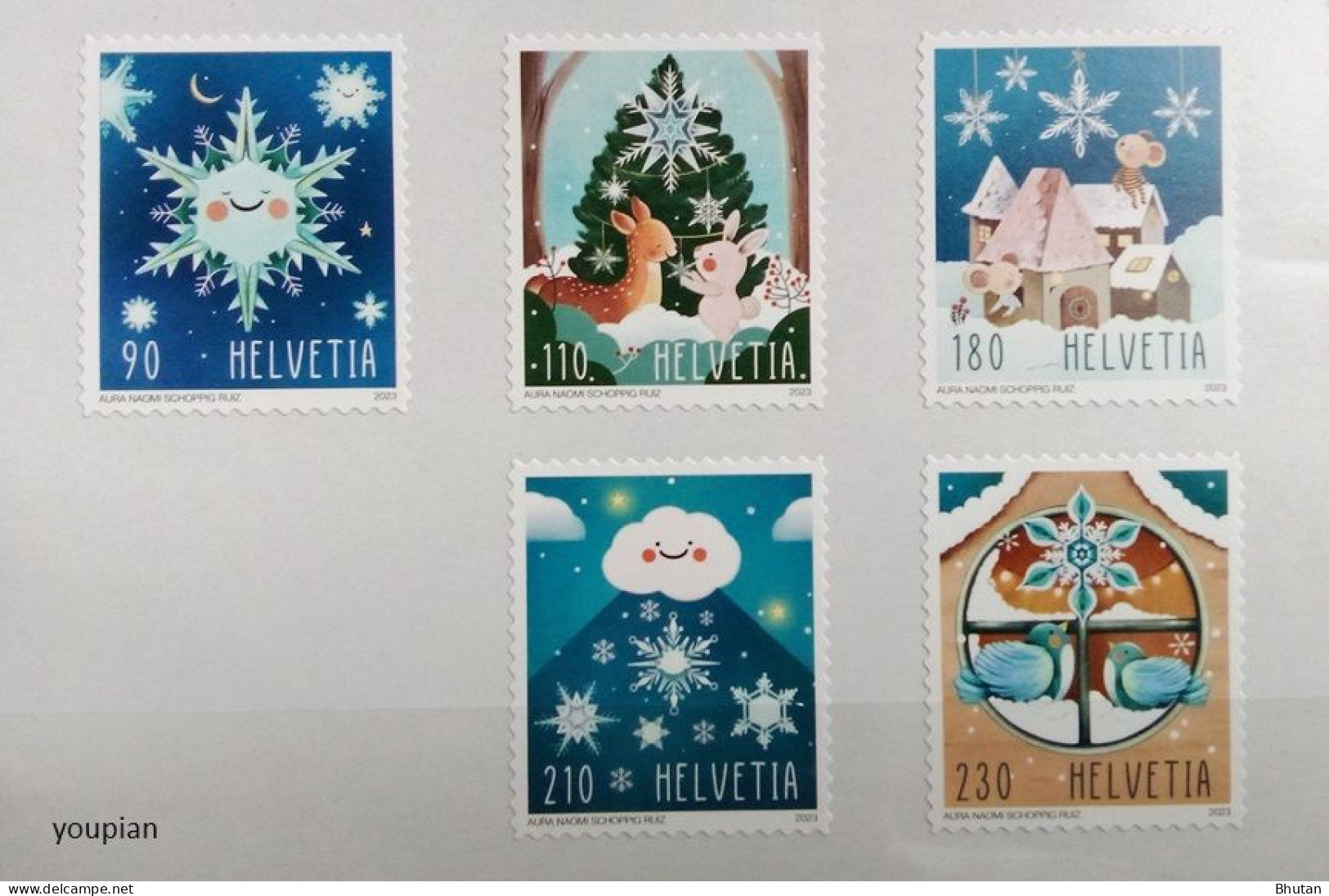 Switzerland 2023, Christmas, MNH Stamps Set - Neufs