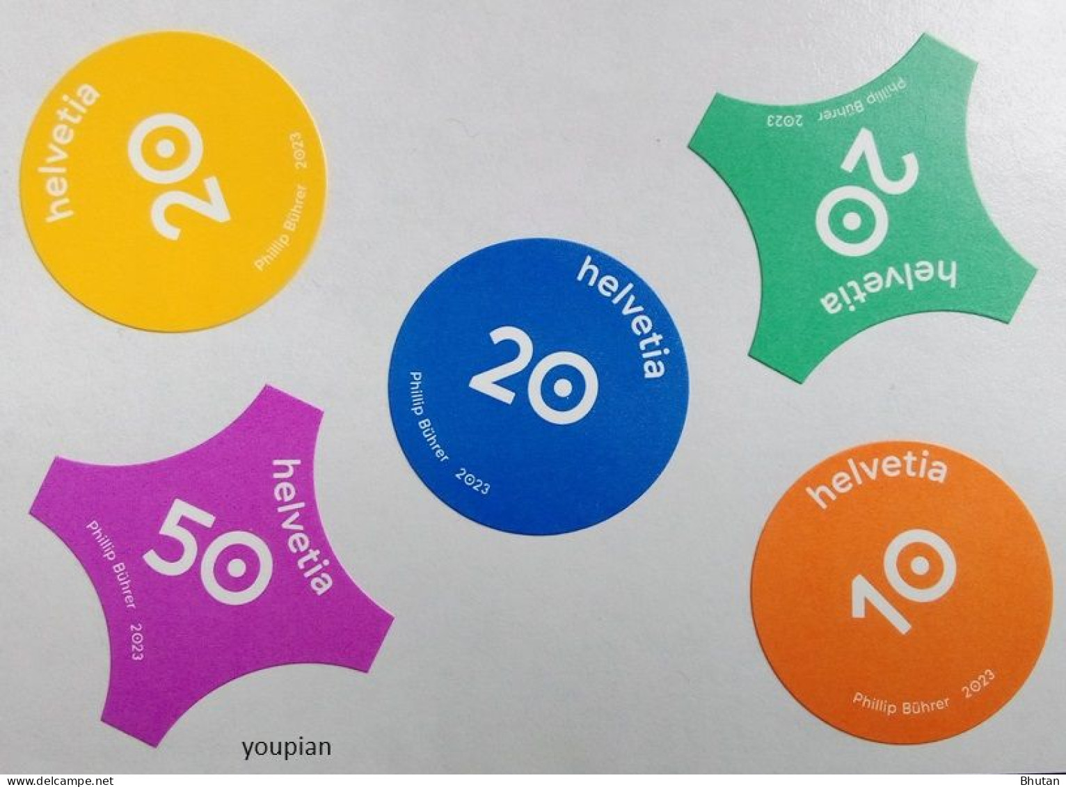 Switzerland 2023, Confetti, MNH Unusual Stamps Set - Ungebraucht