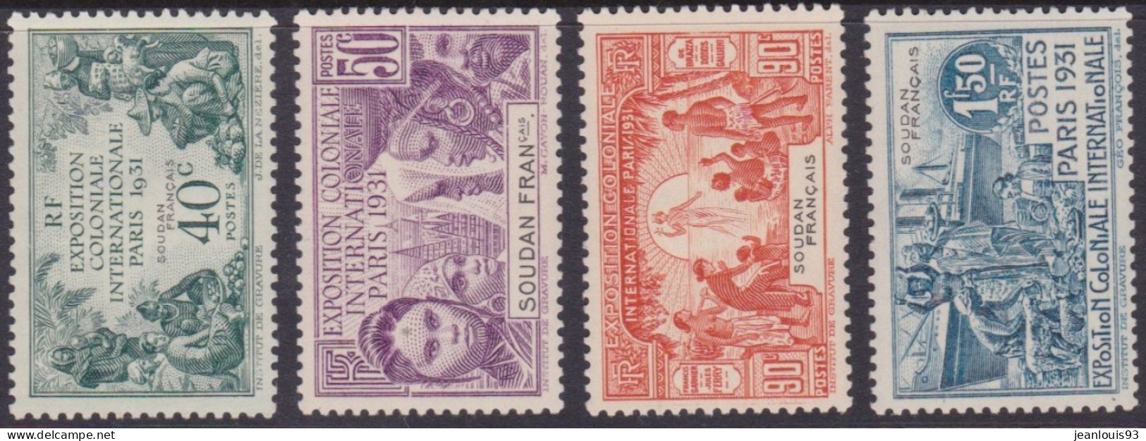 SOUDAN  - 89/92  EXPO 1931 COMPLETE NEUF* AVEC CHARNIERE COTE 26 EUR - Ungebraucht