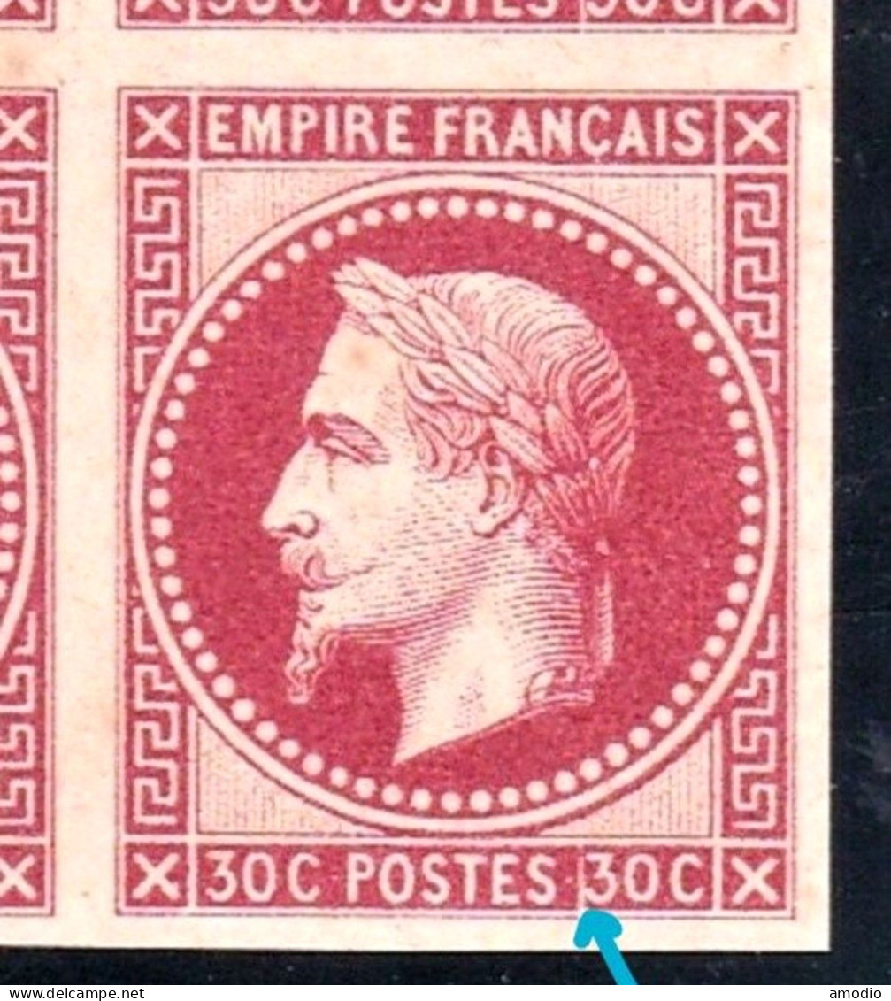 France Essai YT 30 Empire Lauré ND Rose B4 BDF NSG - Other & Unclassified