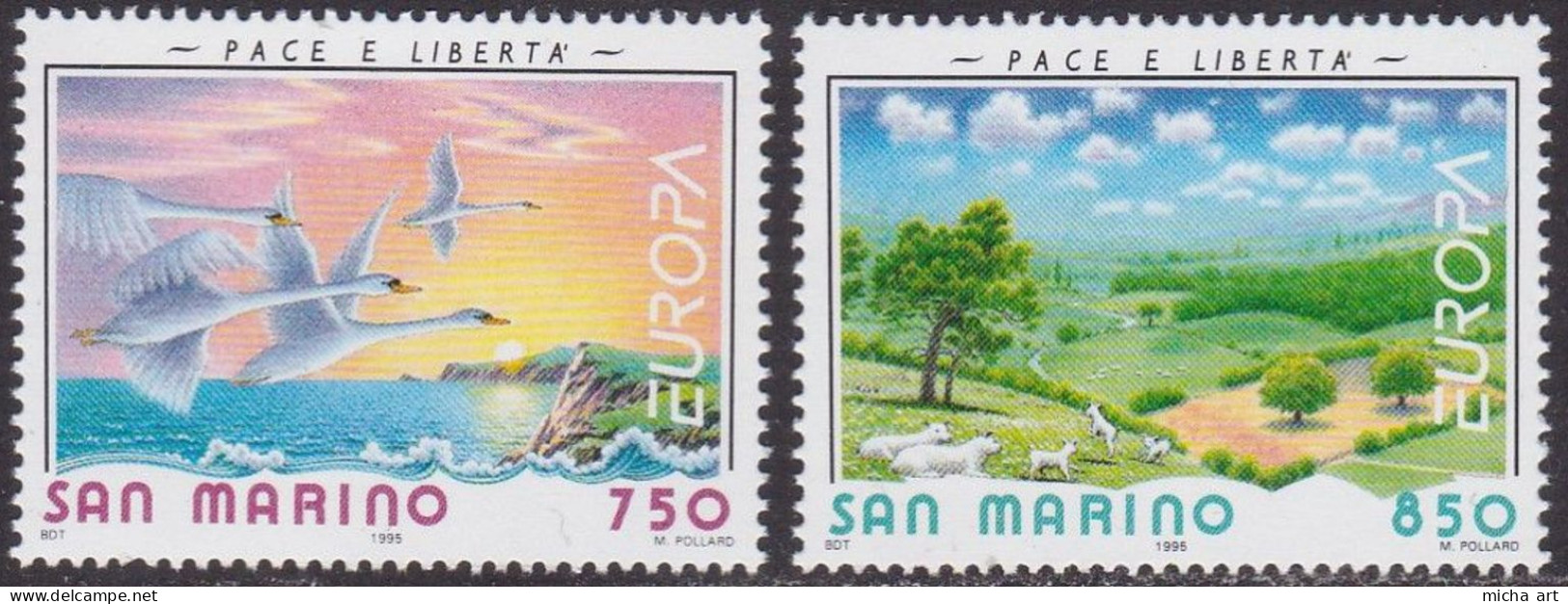 San Marino 1995 Europa CEPT Set MNH - 1995