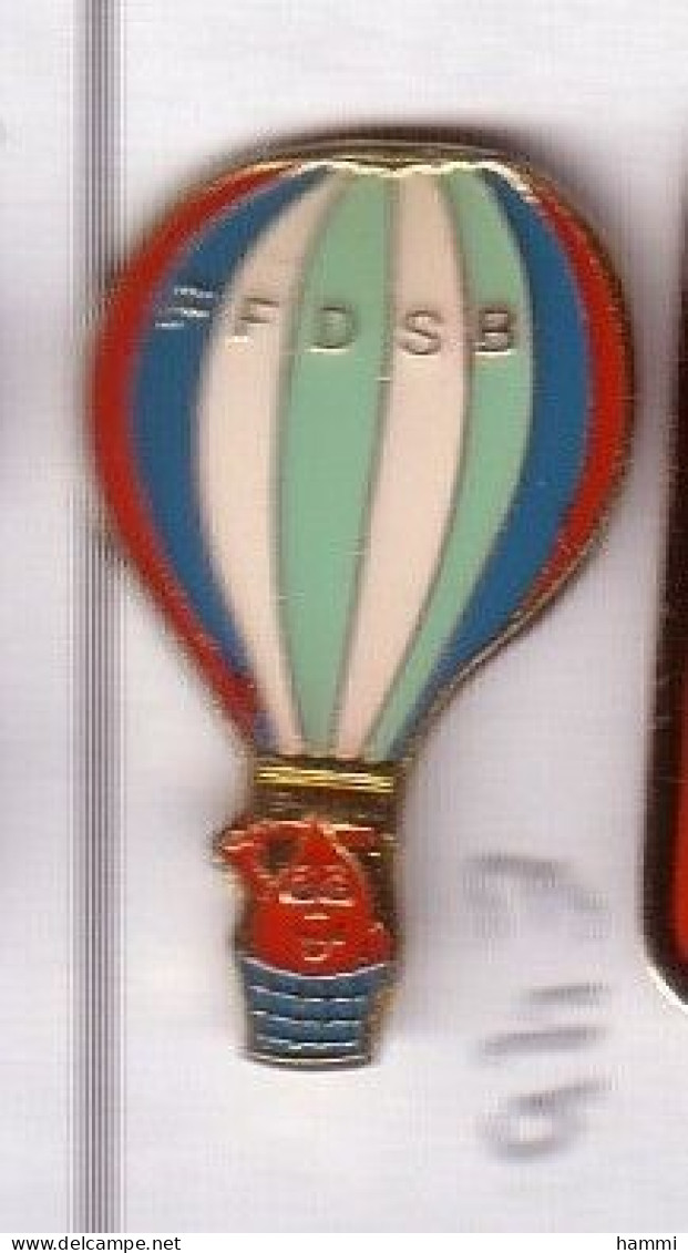 E11 Pin's MONTGOLFIÈRE DON DU SANG BALLOON FFDSB Achat Immédiat - Montgolfières