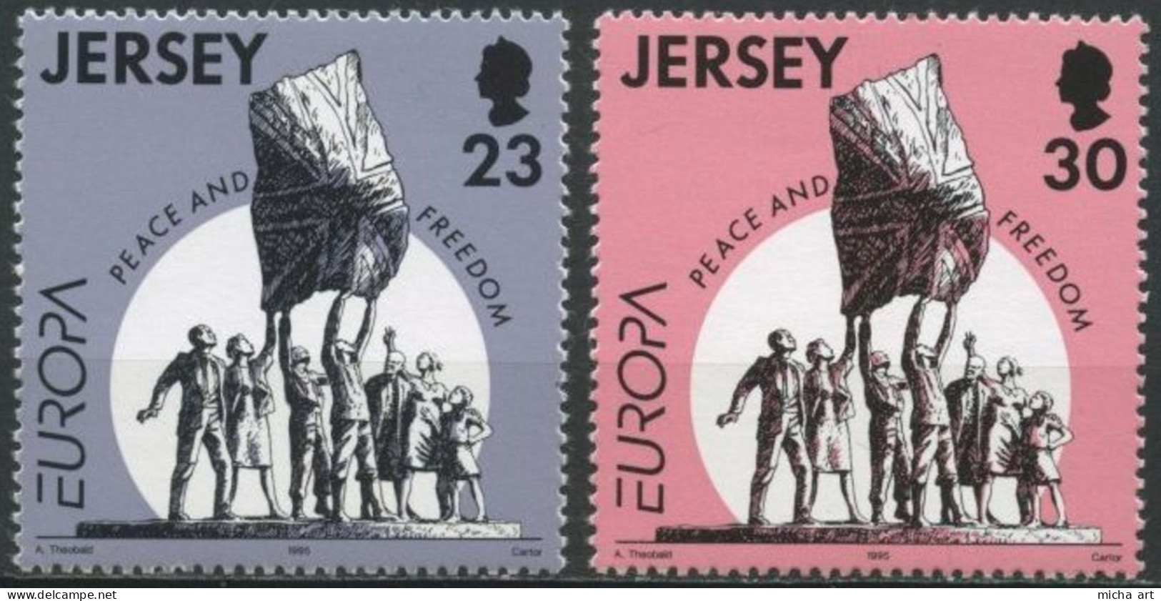 Jersey 1995 Europa CEPT Set MNH - 1995