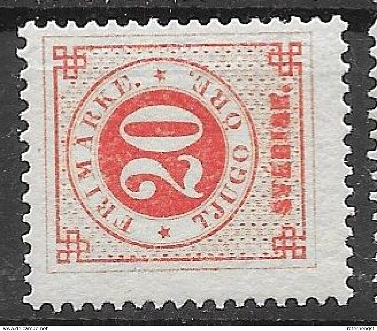 Sweden Mnh ** 1877 Perfect Quality Original Gum Perf 13, - Neufs