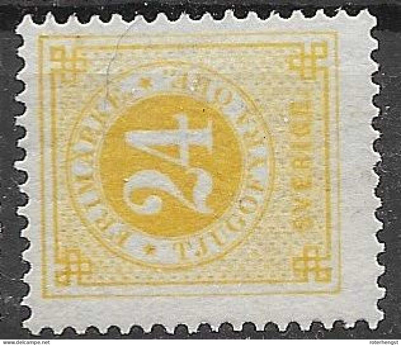 Sweden Mnh ** 1877 Perfect Quality Original Gum Perf 13, - Ongebruikt