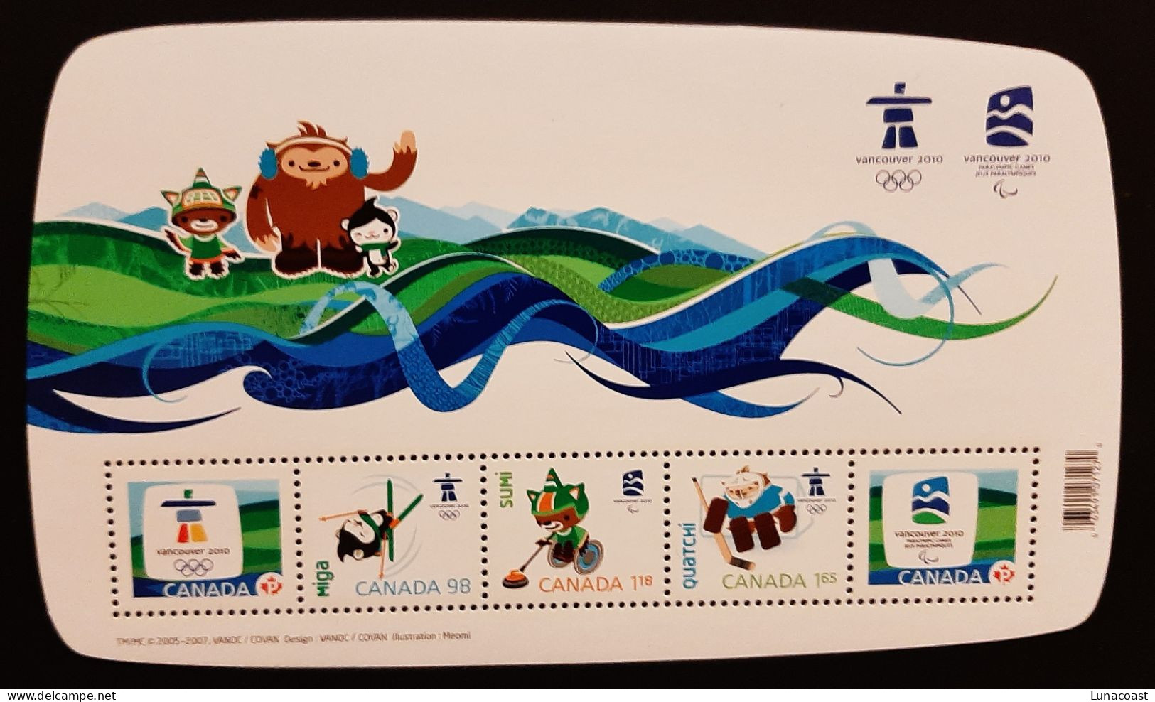 Canada 2009 MNH **  Sc  2305, 4.89$ Souvenir Sheet, Olympic Games - Ongebruikt