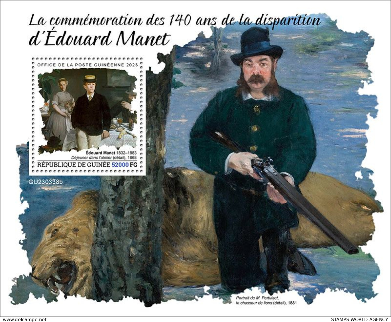 2024-02 - GUINEA- EDOUARD MANET              1V  MNH** - Impressionisme