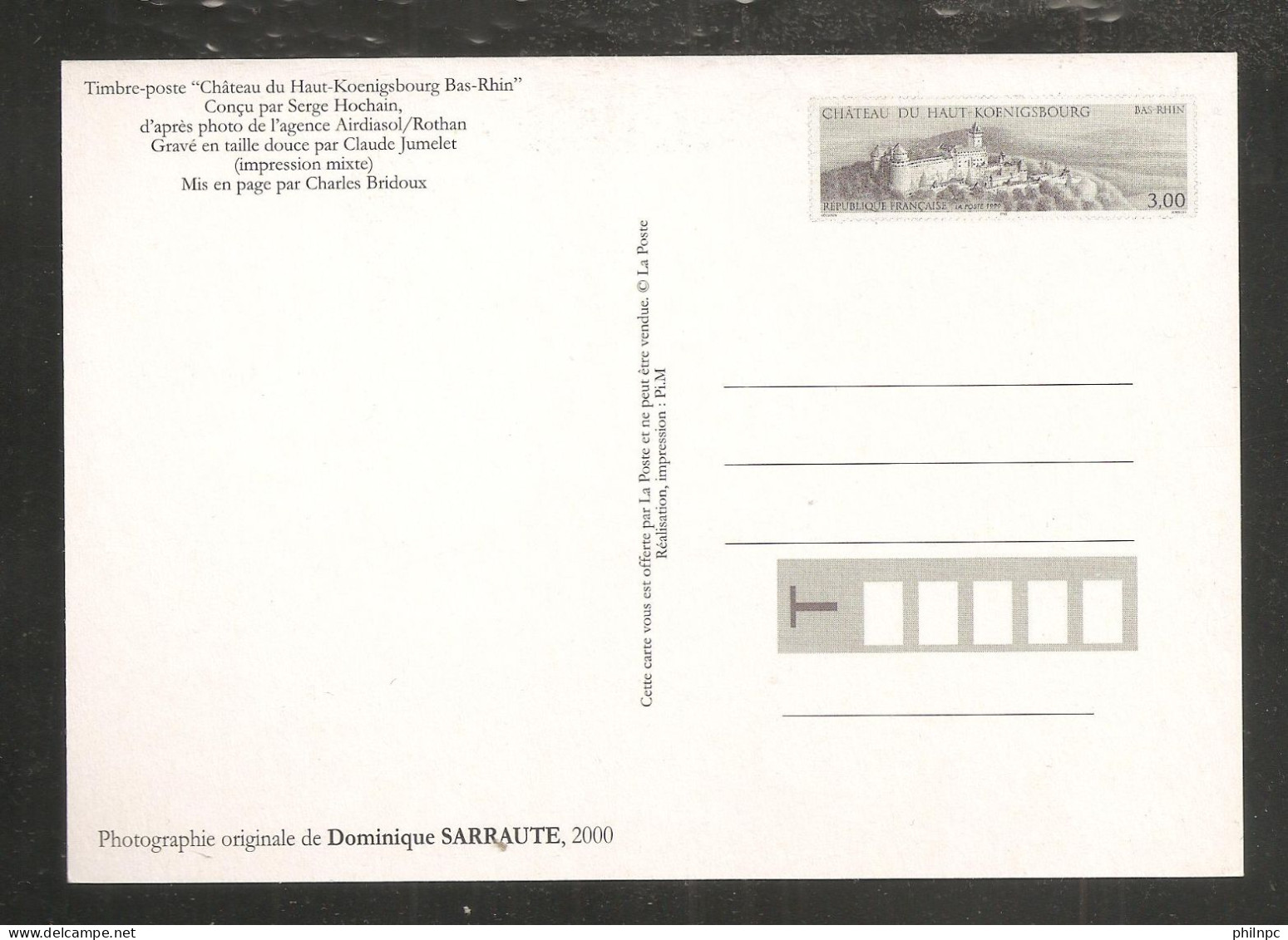 France, Entier Postal, Carte Postale, 3245, Neuf, TTB, Château Du Haut-Koenigsbourg - Official Stationery