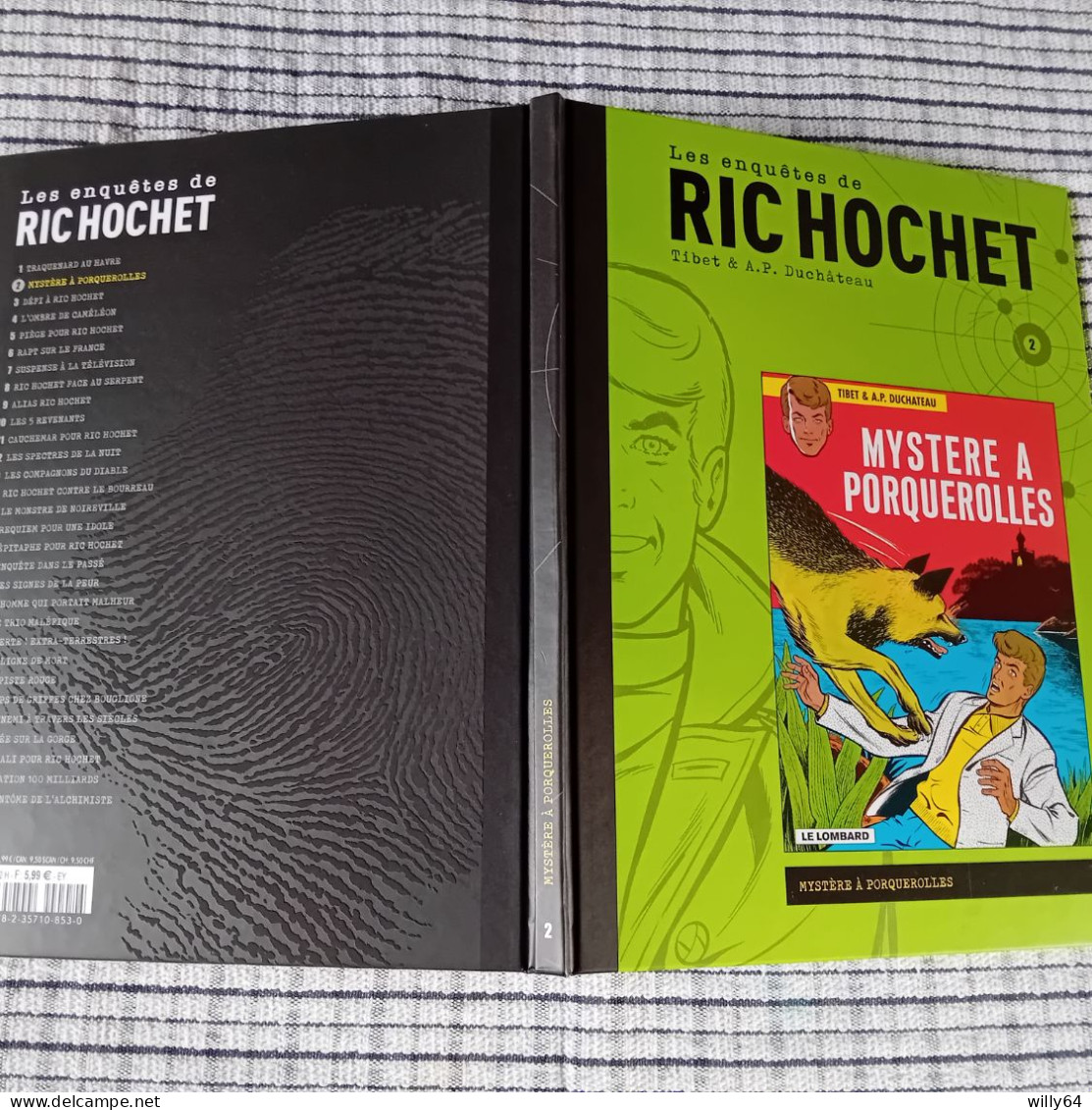 Ric HOCHET Les Enquêtes  T2  " Mystère à Porquerolles " + Dossier  2022  Du LOMBARD  Neuve - Tuniques Bleues, Les
