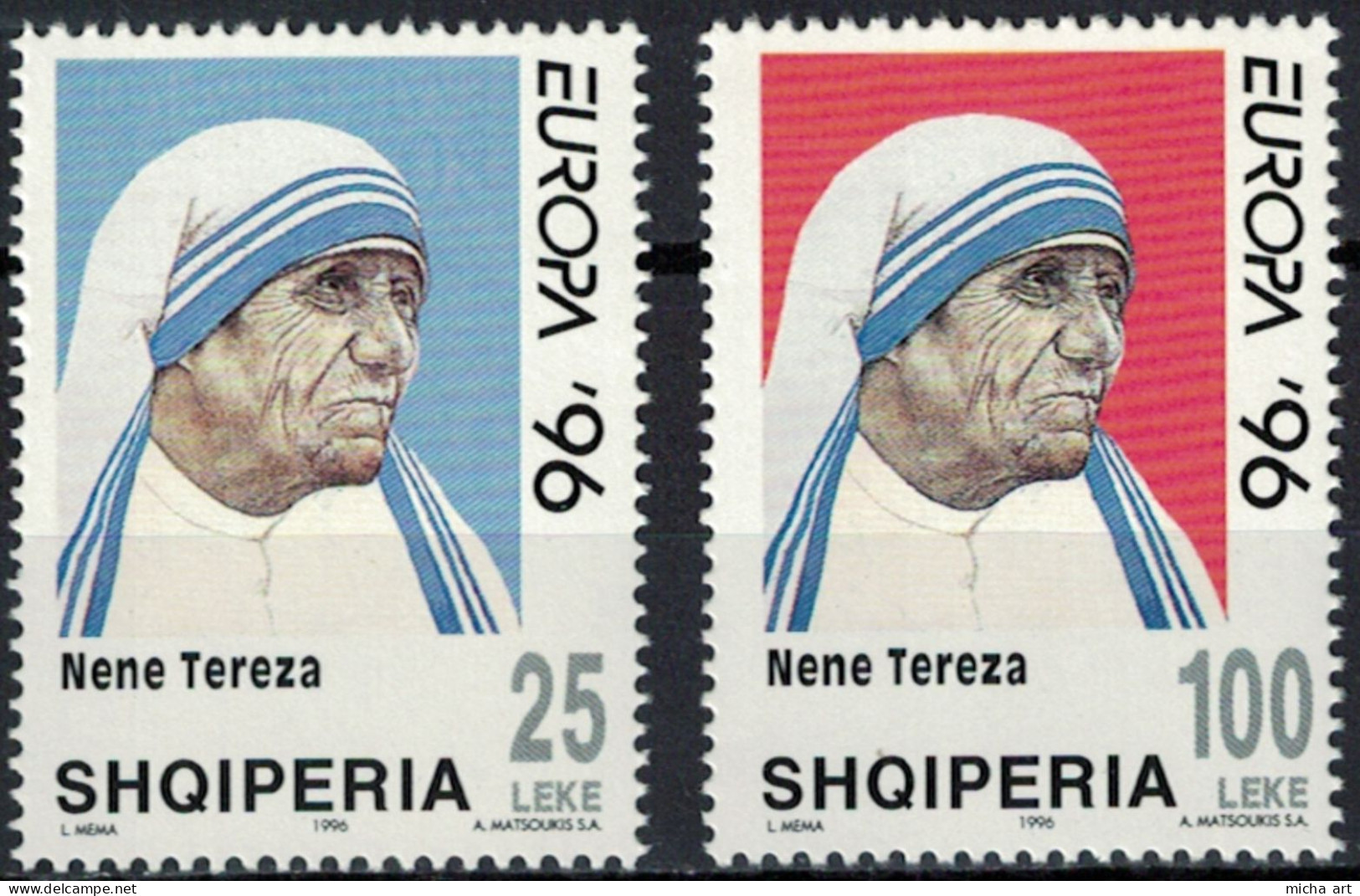 Albania 1996 Europa CEPT Set MNH - 1996