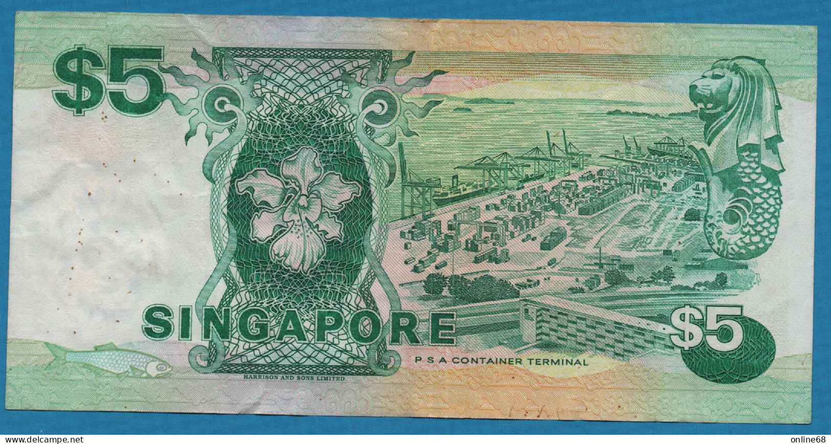 SINGAPORE 5 DOLLARS ND (1997)# A/87 760441 P# 35  Junk "Twakow" - Singapour