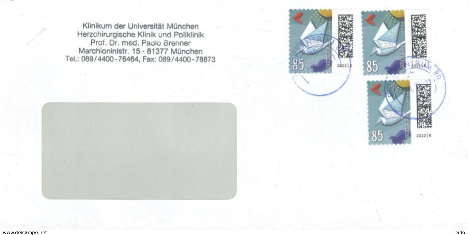 GERMANY.  - 2024, STAMPS COVER TO DUBAI. - Storia Postale