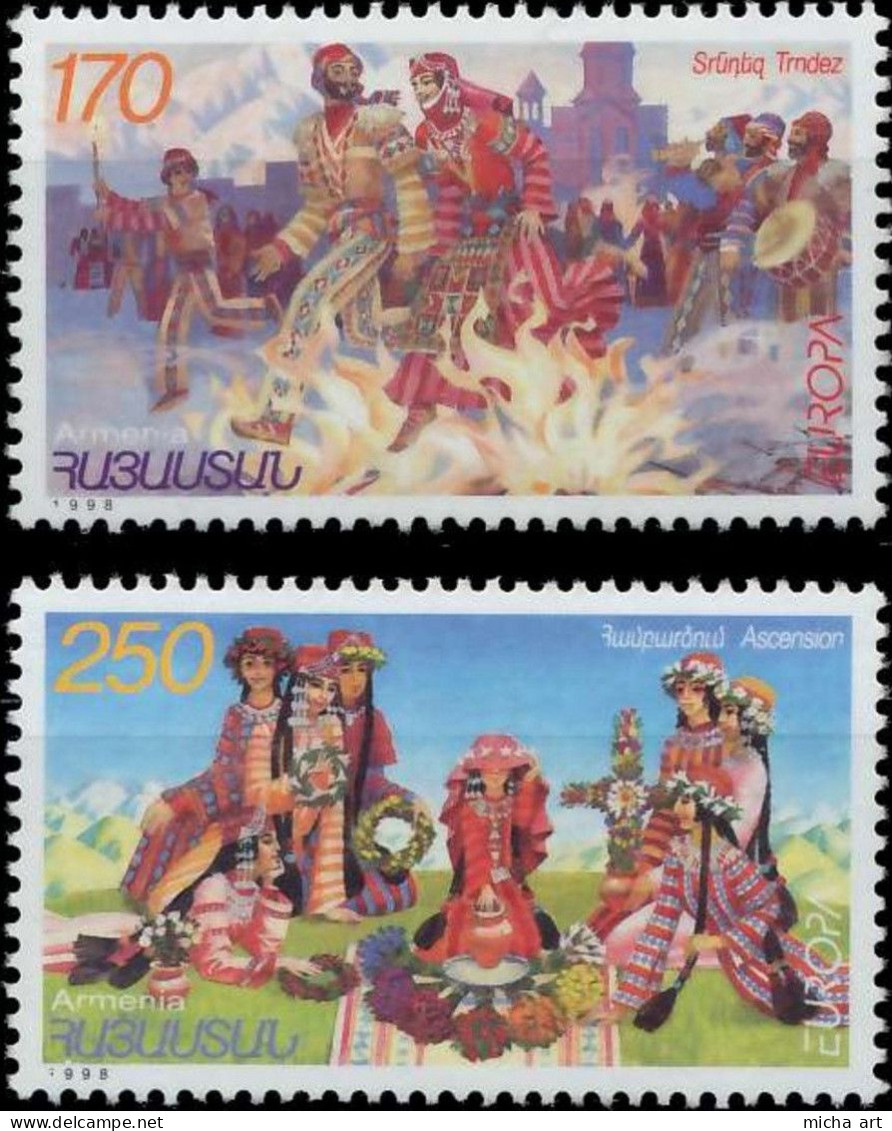 Armenia 1998 Europa CEPT Set MNH - 1998