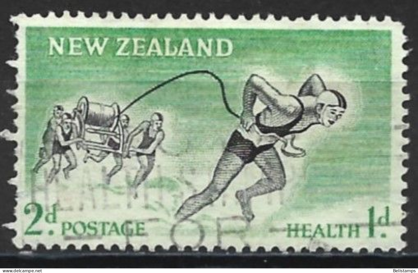 New Zealand 1957. Scott #B52 (U) Life Saving Team - Service