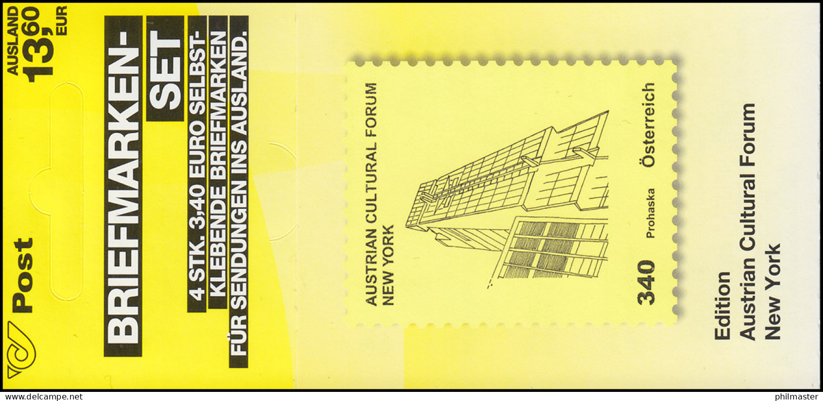 Österreich MH 0-13 Kunsthäuser New York, Postfrisch ** - Booklets