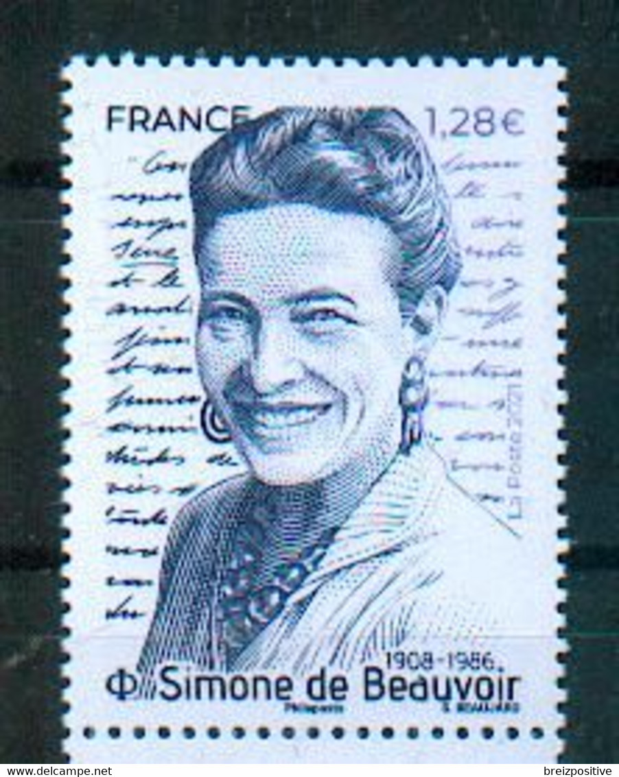 France 2021 - Simone De Beauvoir, Philosophe & Féministe / Philosopher & Feminist - MNH - Beroemde Vrouwen