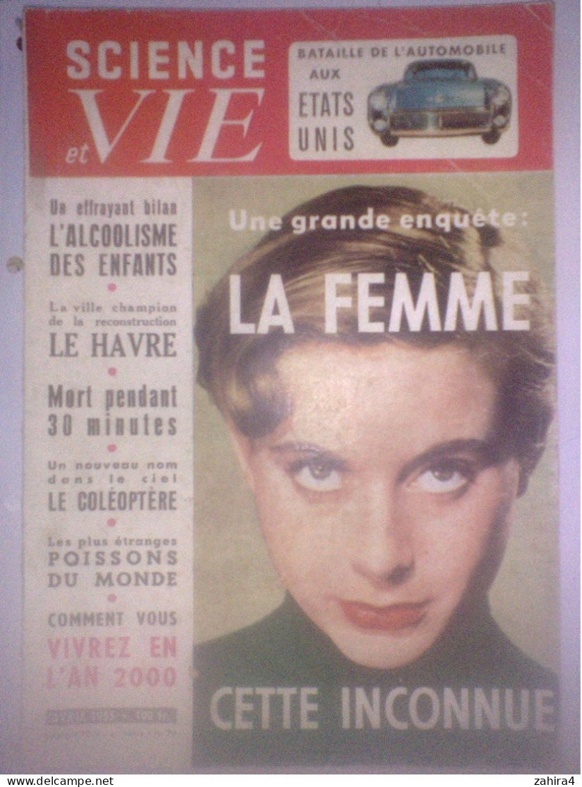 Science & Vie N°451 La Femme Cette Inconnue Auto Moto Vitesse Le Havre Coléoptère Poissons Du Monde Vivre En L'an 2000 - Science