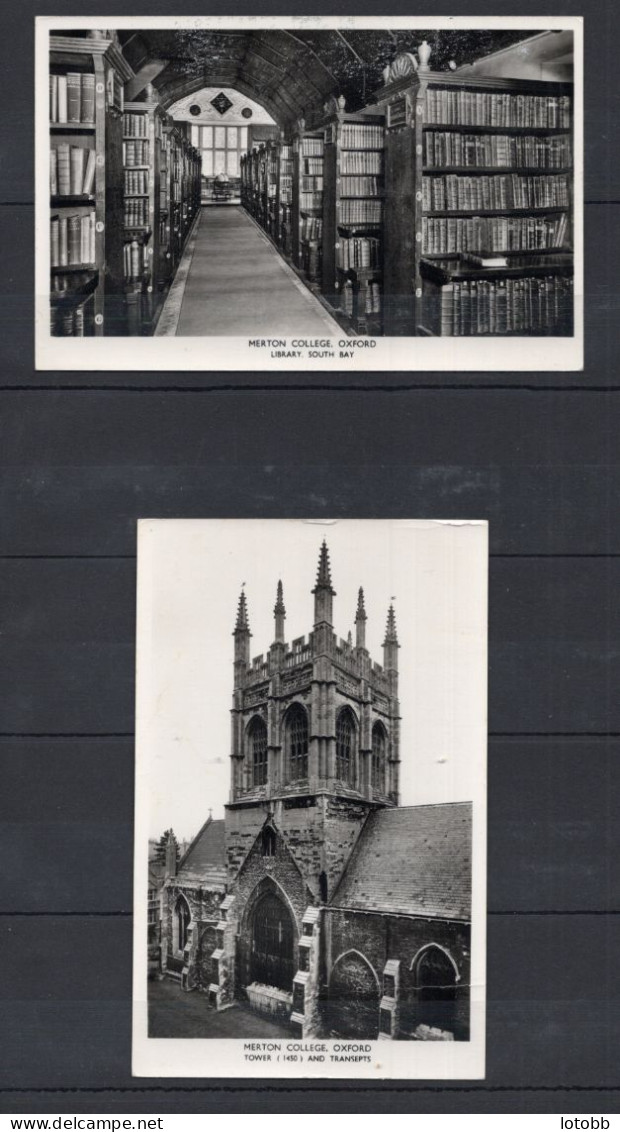 2  CPA   MERTON COLLEGE  OXFORD - Library , South Bay - Tower And Transepts - Oxford