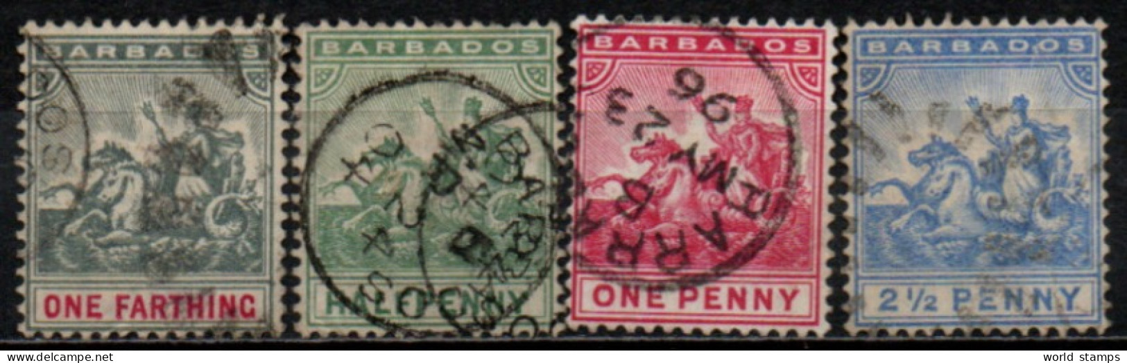 BARBADE 1892-1903 O - Barbados (...-1966)