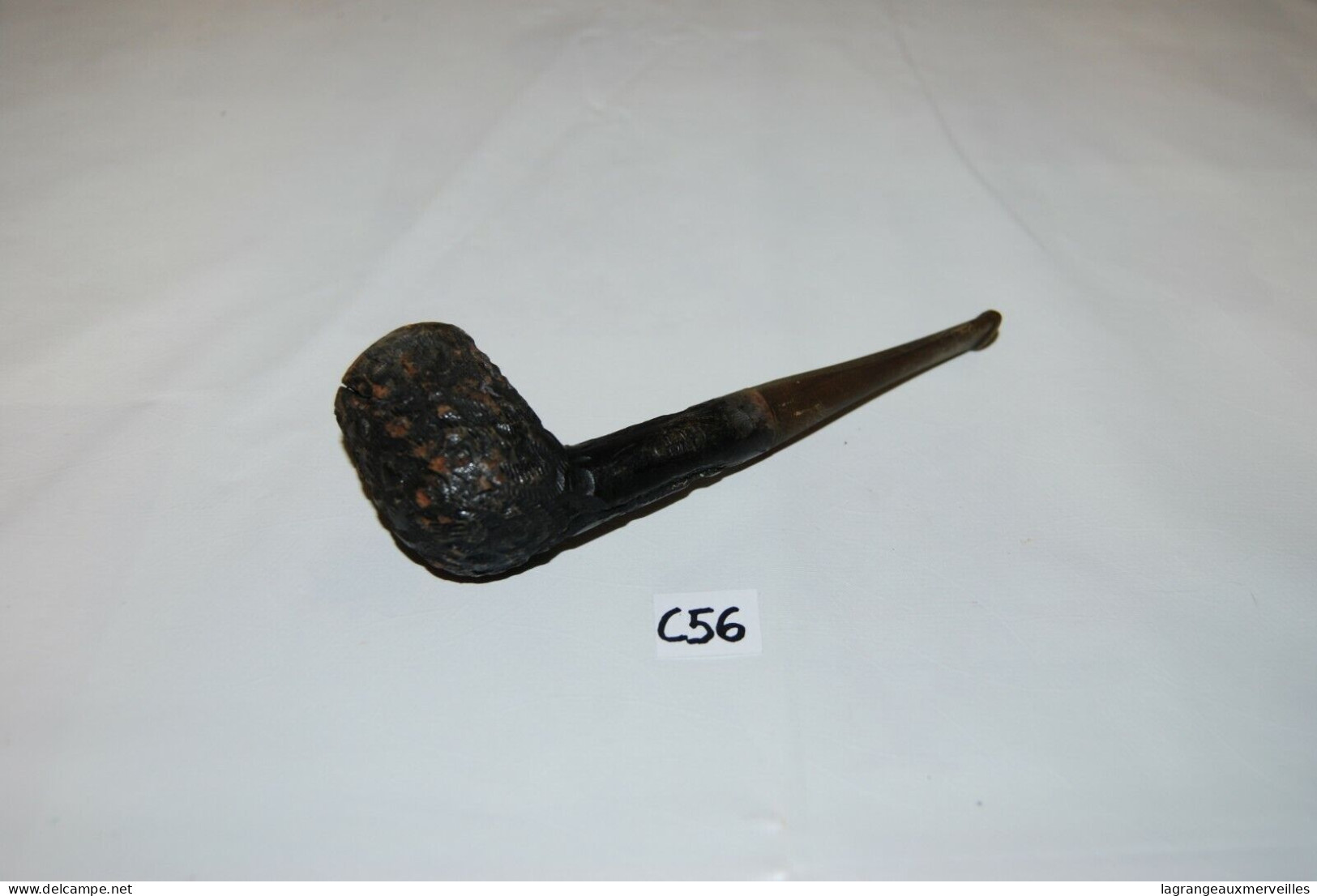 C56 Ancienne Pipe - Fumeur - Real Briar - Bois Travaillé !!! - Autres & Non Classés