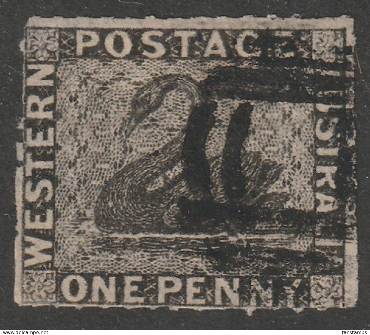 Classic Western Australia Black Swan Rouletted 4 Sides - Used Stamps