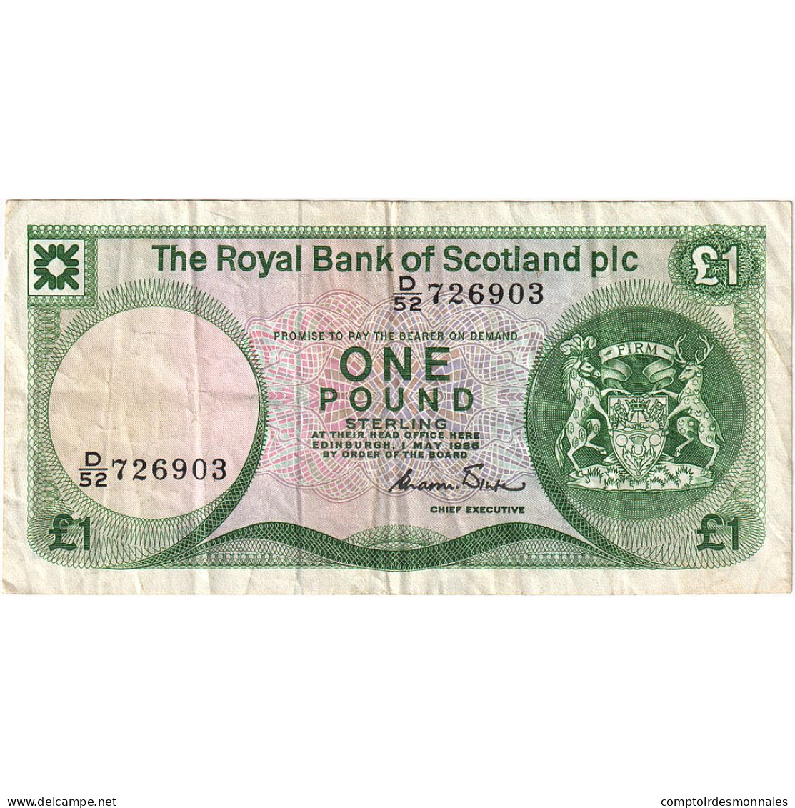 Écosse, 1 Pound, 1984, 1984-01-04, KM:341b, TTB - 1 Pound