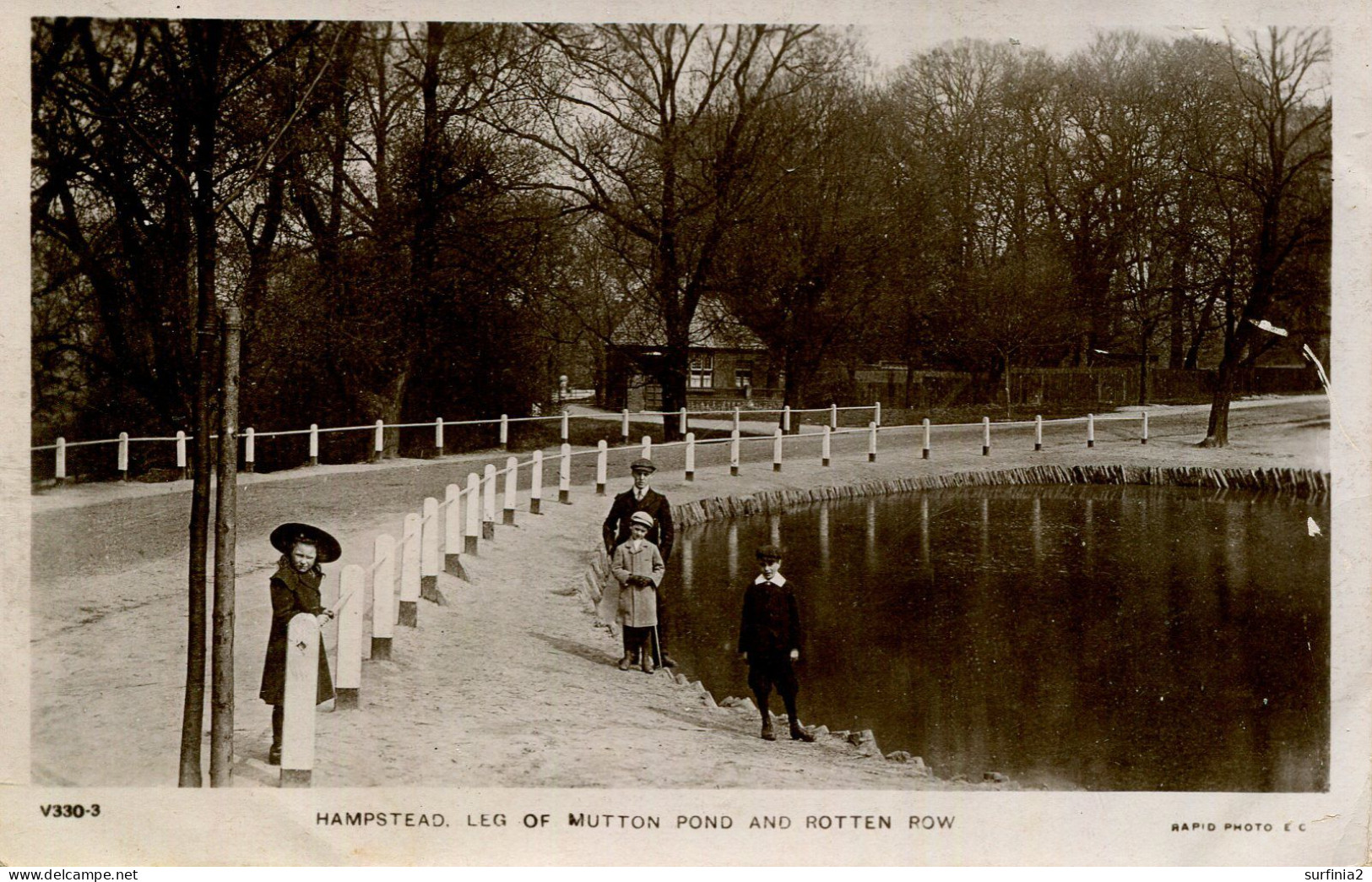 LONDON - HAMPSTEAD - LEG OF MUTTON POND AND ROTTEN ROW RP  Lo1724 - London Suburbs