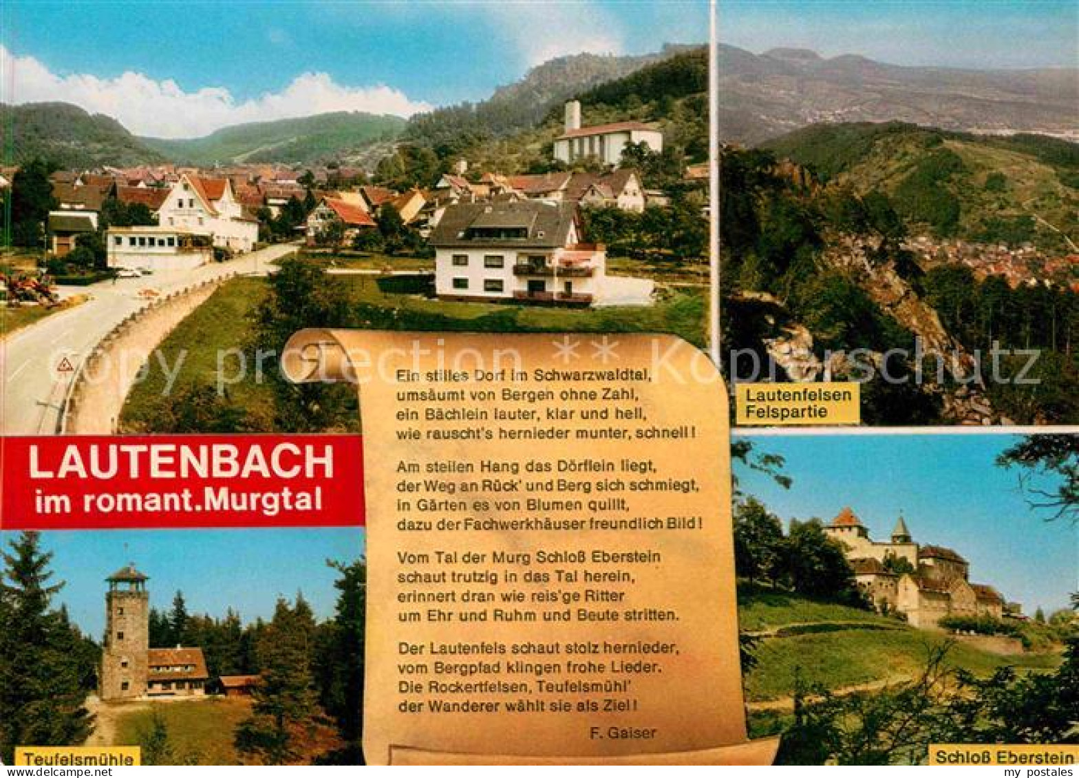 72840496 Lautenbach Gernsbach Gasthof Pension Lautenfelsen Teufelsmuehle Schloss - Gernsbach