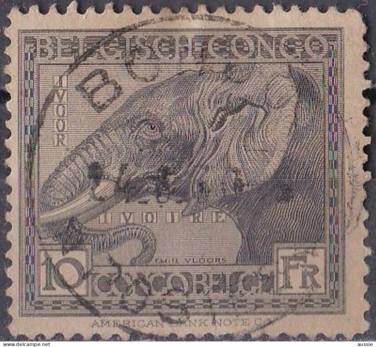 Belgisch Congo Belge 1923 OCBn° 117 (o) Oblitéré  Cote 22 € Faune Olifant éléphant - Ongebruikt