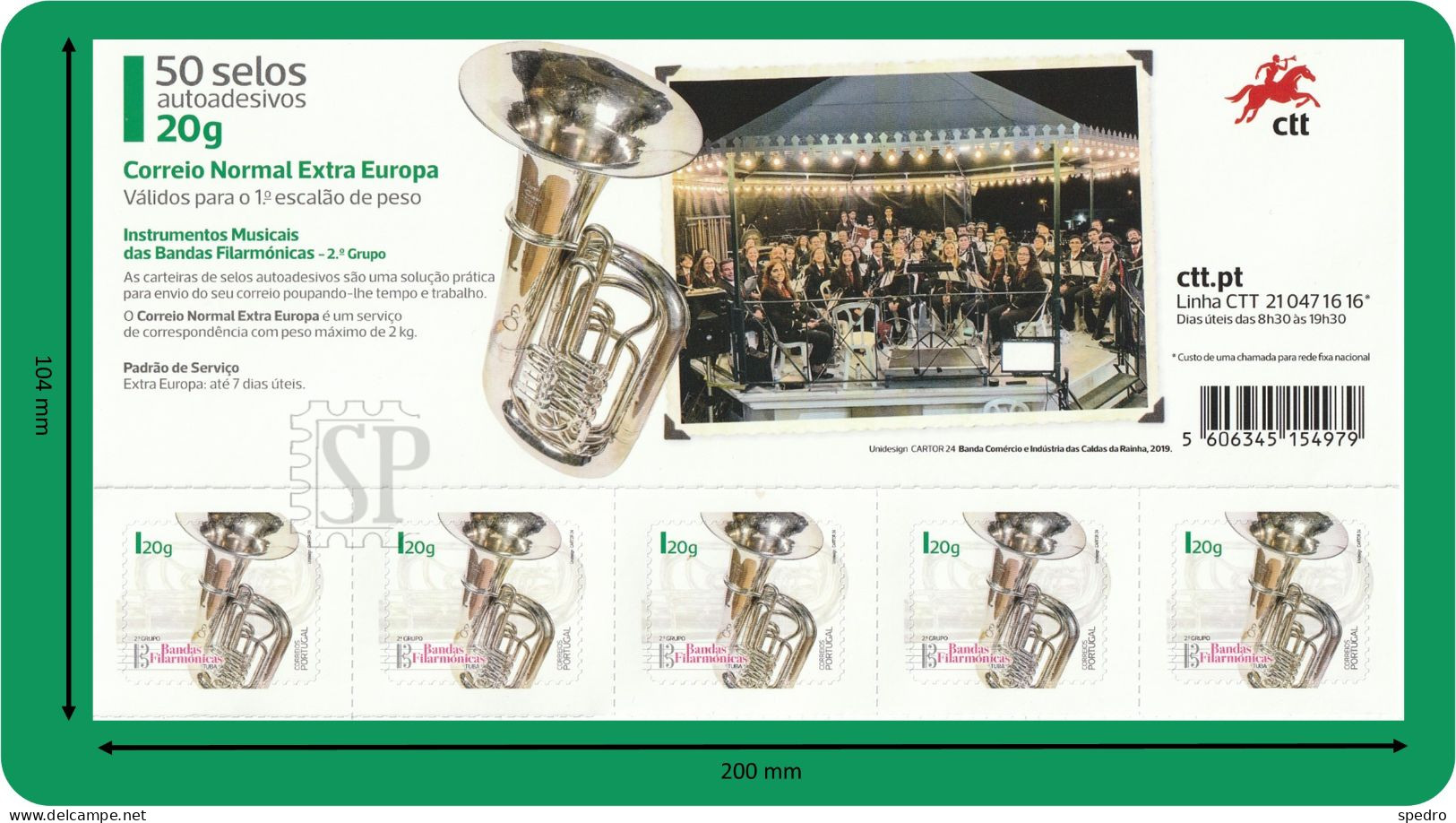 Portugal 2024 Instrumentos Musicais Das Bandas Filarmónica Música Music Musique Musical Instruments Saxofone - Booklets