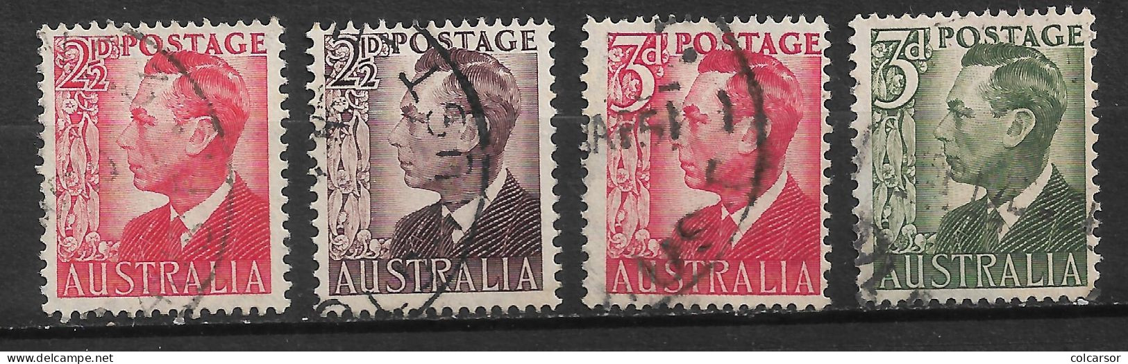 AUSTRALIE N°173/173A/173B/173C - Used Stamps