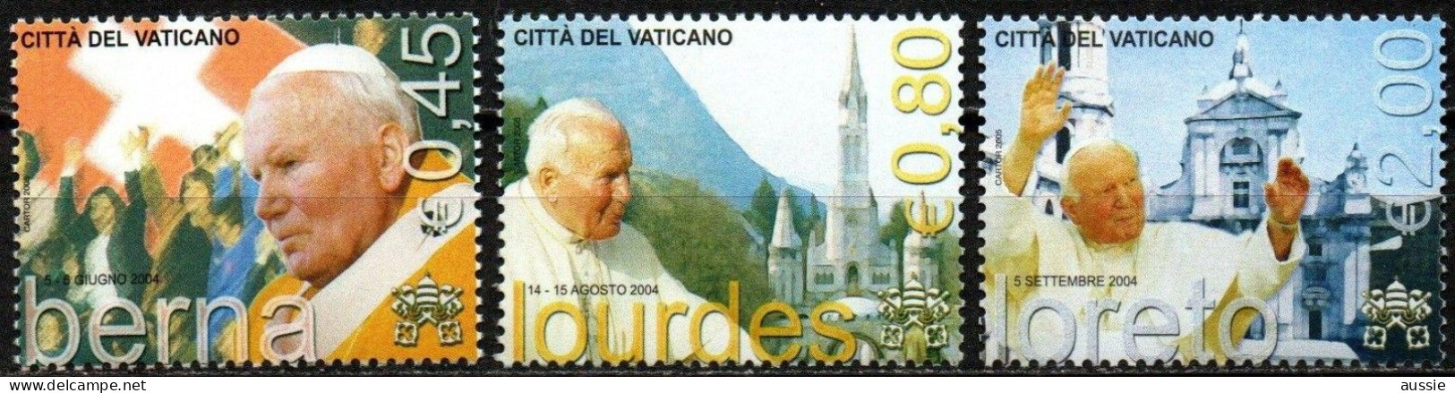 Vatican Vatikaanstad 2005 Yvertn° 1383-1385 *** MNH Cote 10 € - Gebruikt