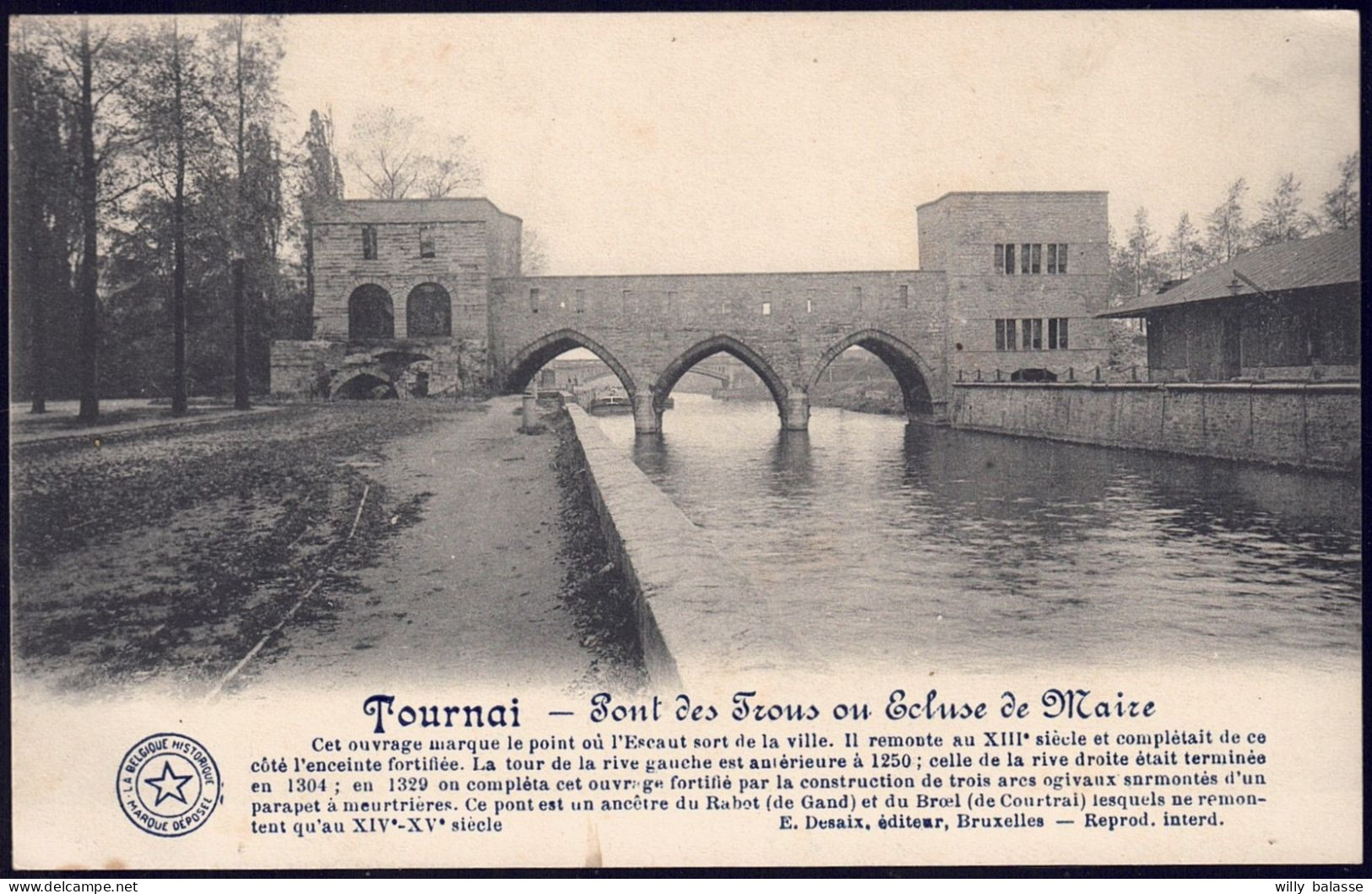 +++ CPA - TOURNAI - Pont Des Trous Ou Ecluse De Maire  // - Tournai