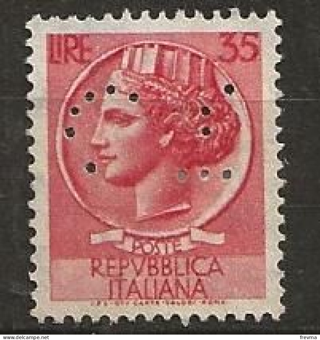 Timbre Italie Perforé C7 - 1946-47 Período Del Corpo Polacco