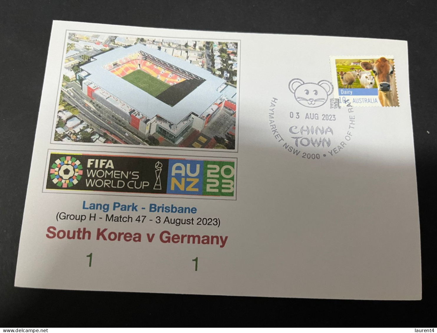 23-2-2024 (1 Y 4) 4 Covers - FIFA Women's Football World Cup 2023 - South Korea Matches - Sonstige & Ohne Zuordnung