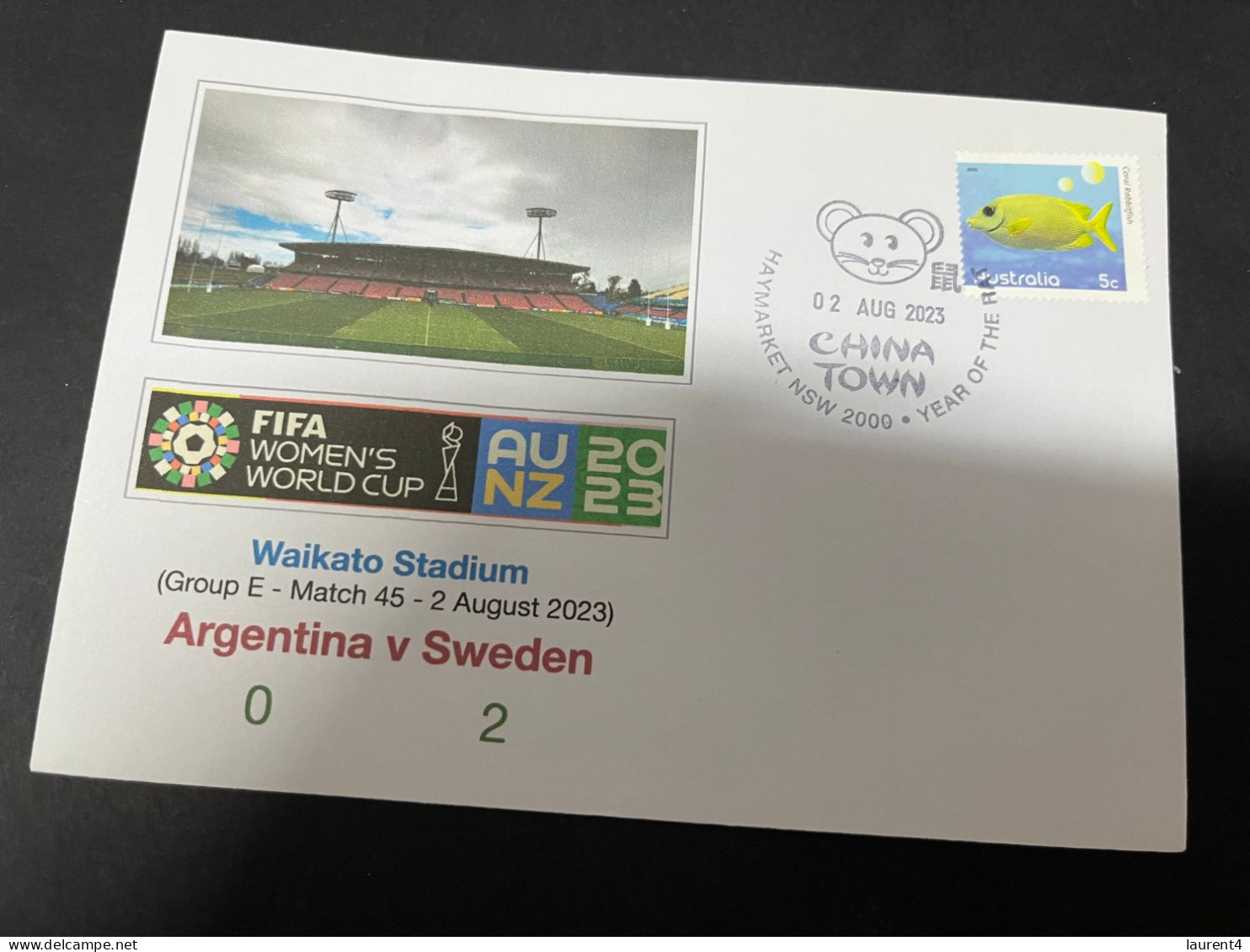 23-2-2024 (1 Y 4) 5 Covers - FIFA Women's Football World Cup 2023 - Sweden Matches - Other & Unclassified