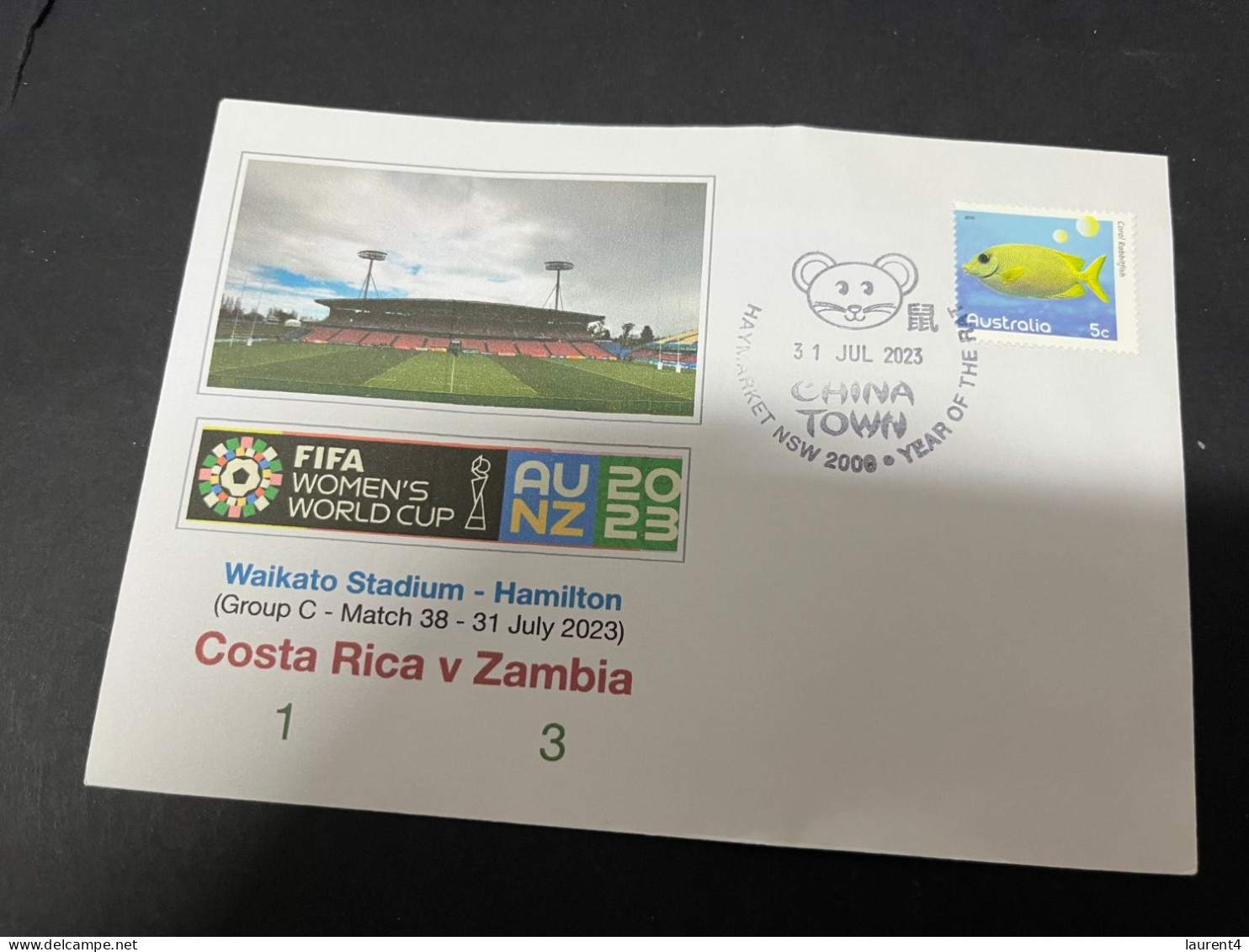 23-2-2024 (1 Y 4) 3 Covers - FIFA Women's Football World Cup 2023 - Zambia Matches - Other & Unclassified