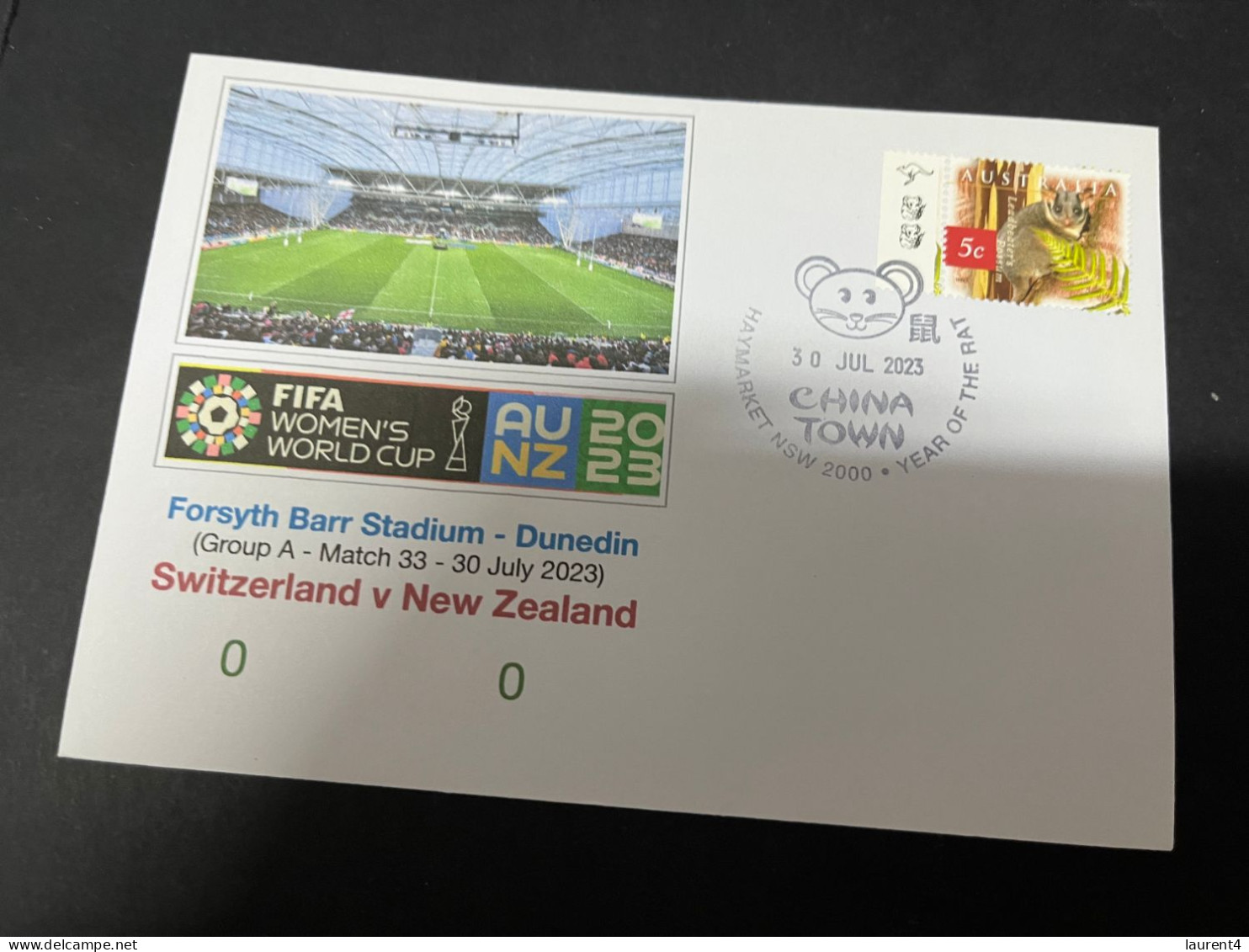 23-2-2024 (1 Y 4) 1 Covers - FIFA Women's Football World Cup 2023 - Switzerland V New Zealand - Autres & Non Classés