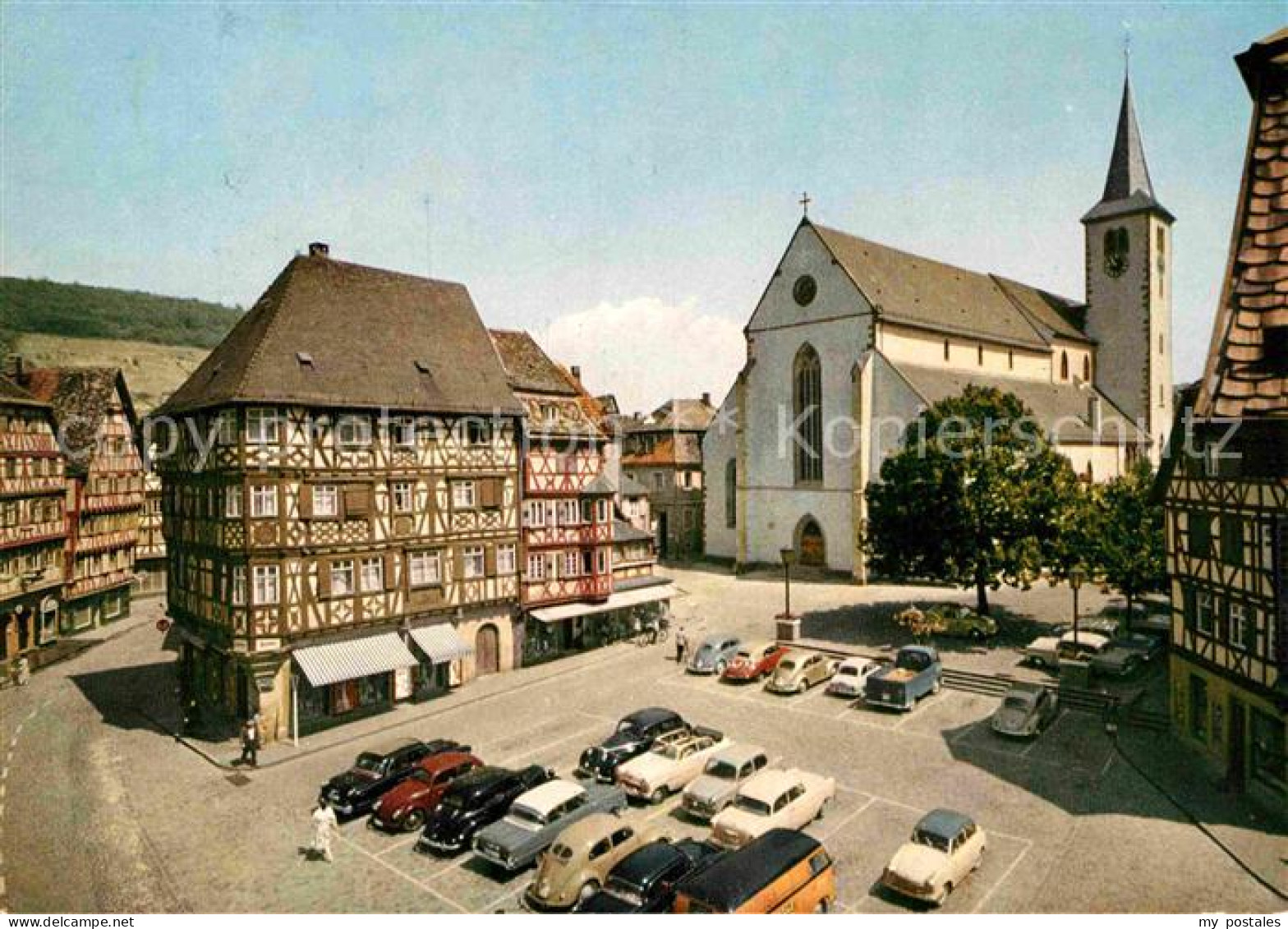 72838512 Mosbach Baden Palmsches Haus Stadtkirche Fachwerkhaeuser Mosbach - Mosbach