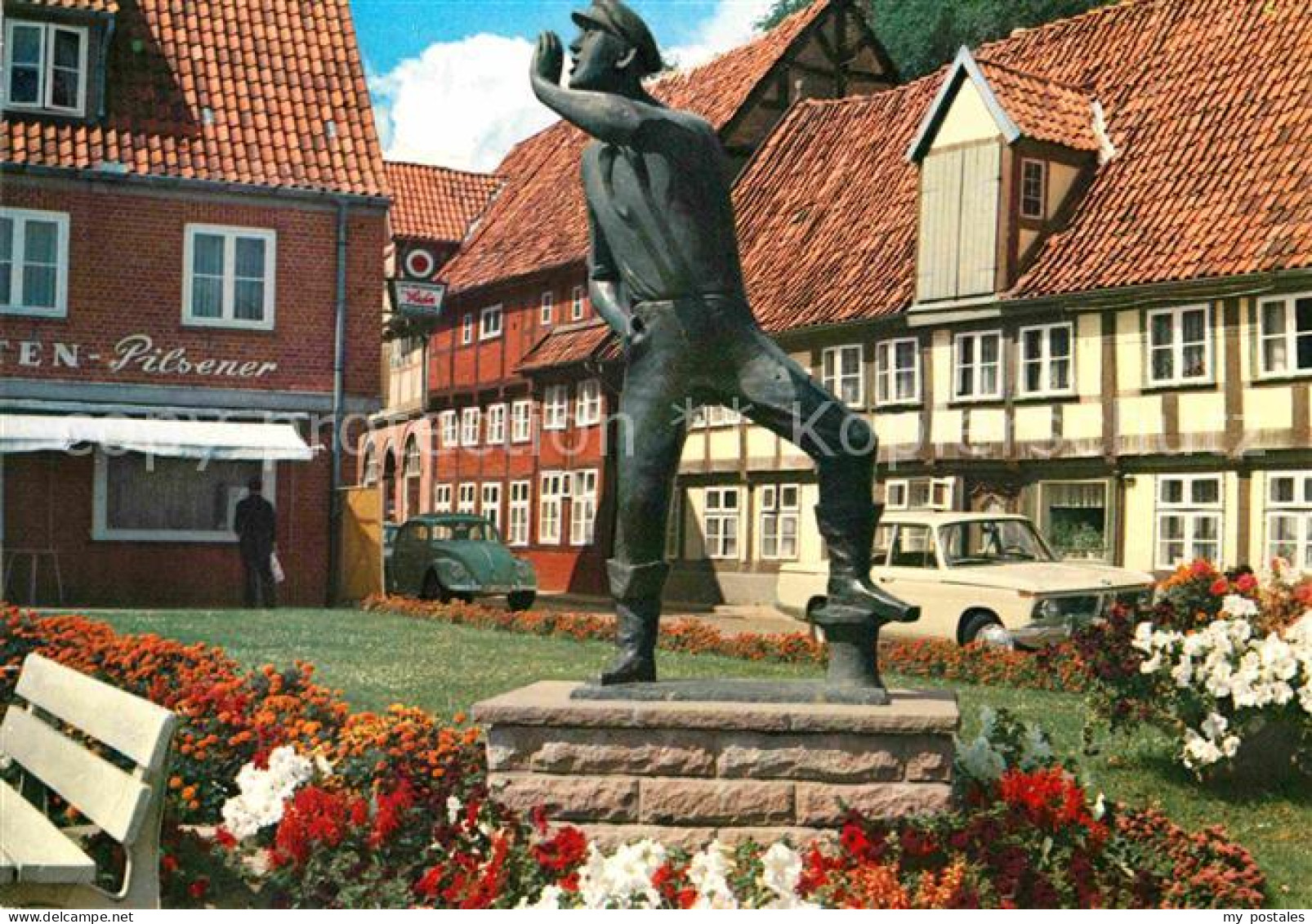 72838500 Lauenburg Elbe Der Rufer Bronzefigur Lauenburg  Elbe - Lauenburg