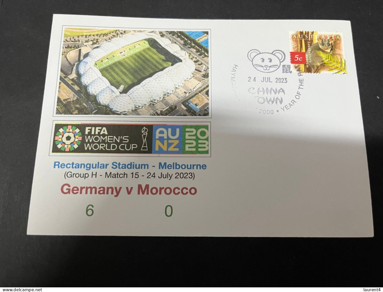 23-2-2024 (1 Y 4) 1 Covers - FIFA Women's Football World Cup 2023 - Germany V Morocco - Sonstige & Ohne Zuordnung