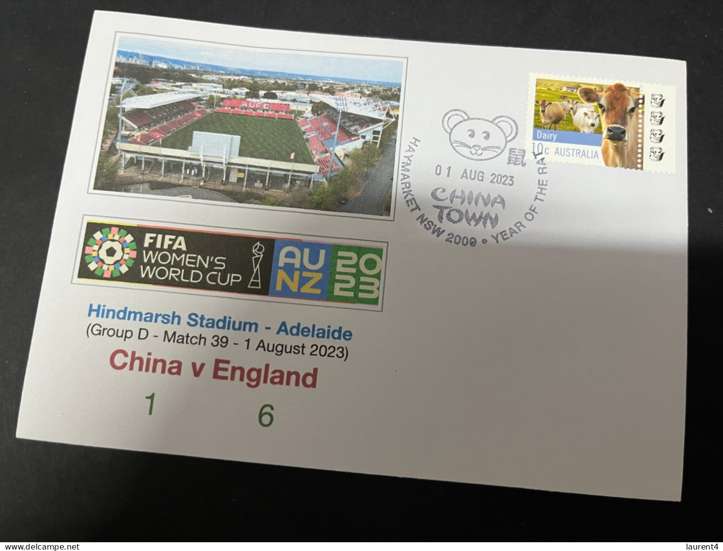 23-2-2024 (1 Y 4) 1 Covers - FIFA Women's Football World Cup 2023 - China V Egland - Other & Unclassified