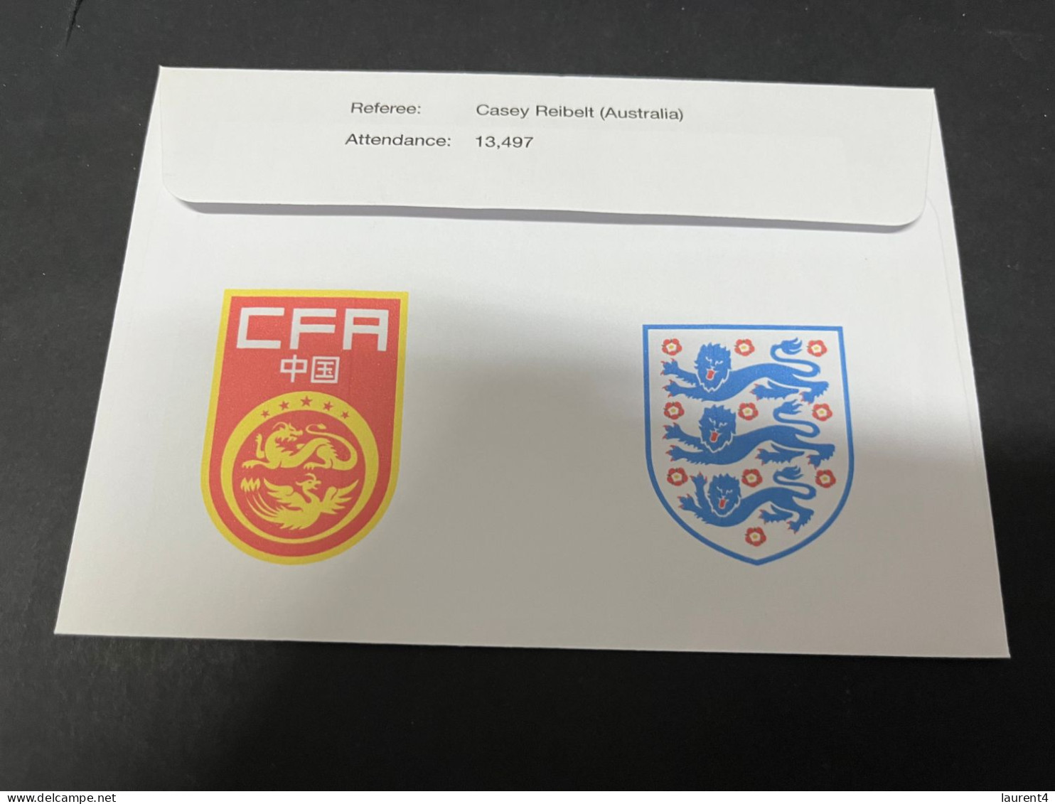 23-2-2024 (1 Y 4) 1 Covers - FIFA Women's Football World Cup 2023 - China V Egland - Sonstige & Ohne Zuordnung