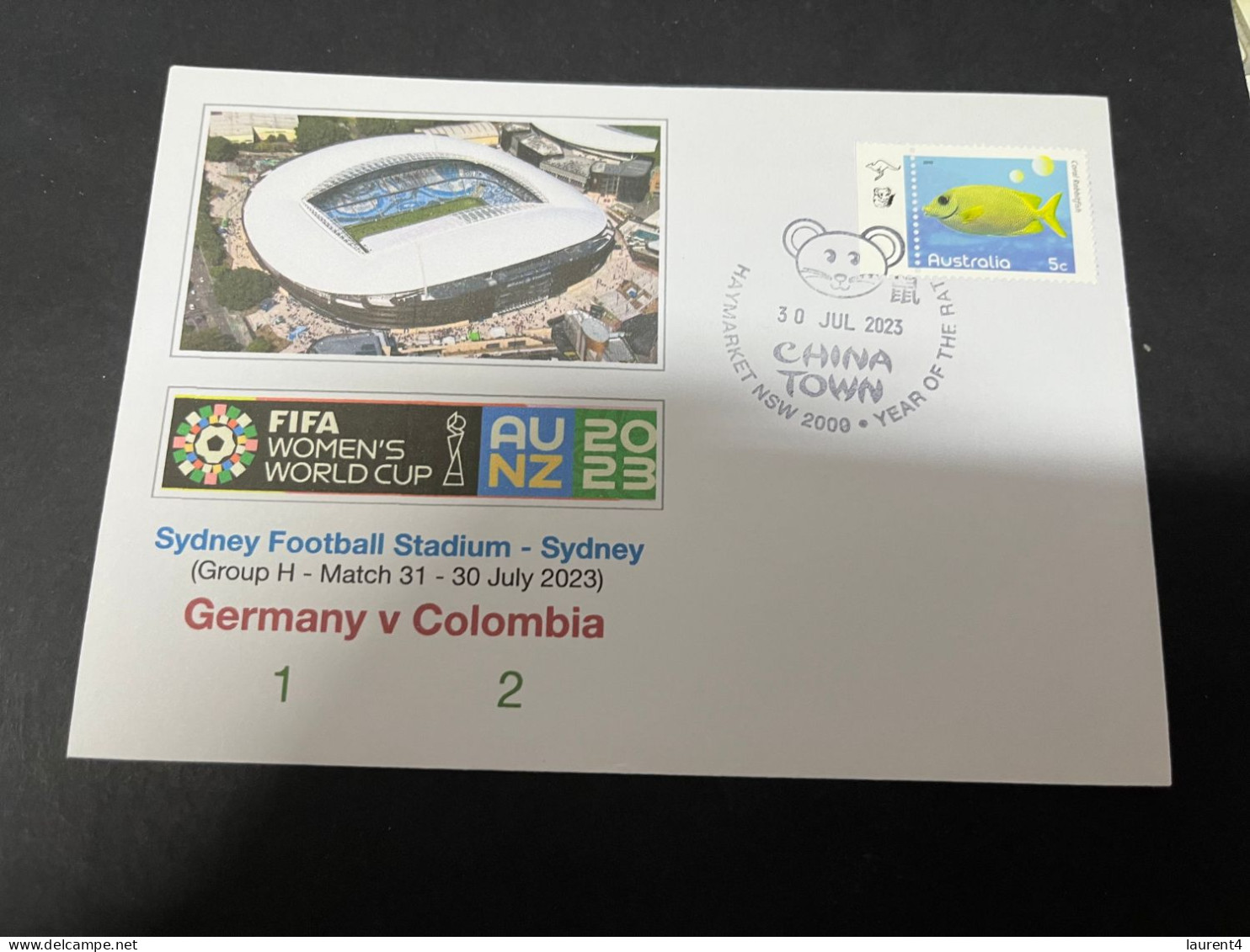 23-2-2024 (1 Y 4) 1 Covers - FIFA Women's Football World Cup 2023 - Germany V Colombia - Sonstige & Ohne Zuordnung