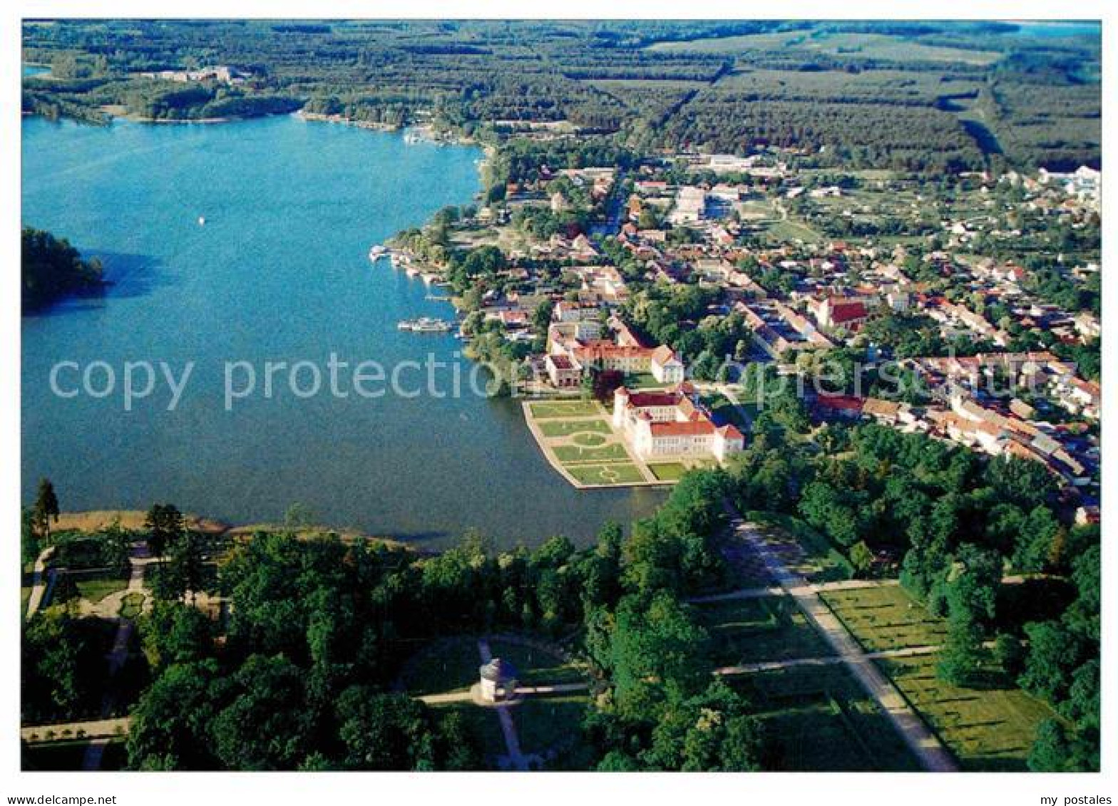 72837609 Rheinsberg Fliegeraufnahme Schloss Grienericksee  Rheinsberg - Zechlinerhütte