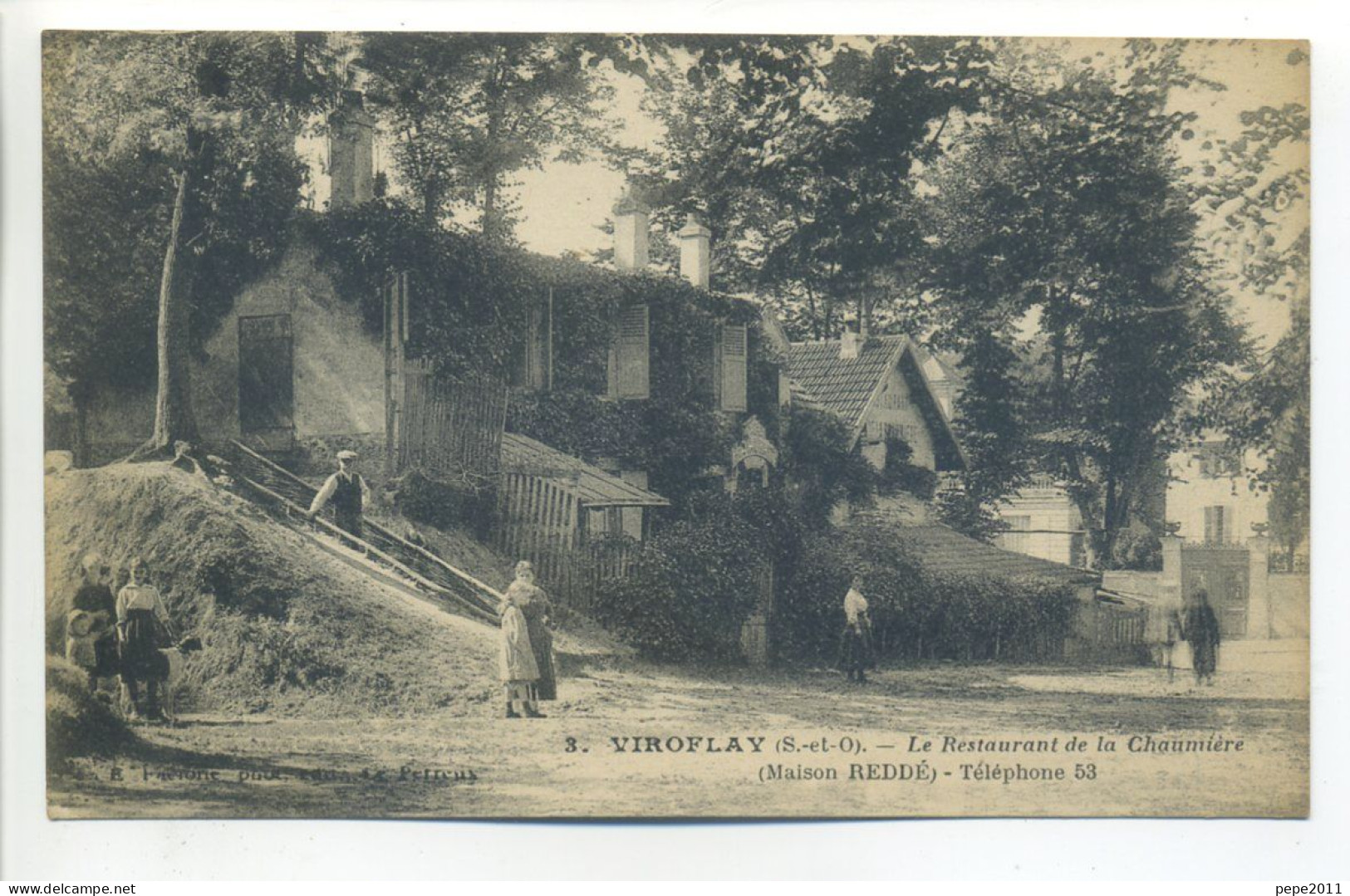 CPA (78 Yvelines) - VIROFLAY - Restaurant De La Chaumière (Maison REDDÉ) - Animation - Vue Peu Commune - Viroflay