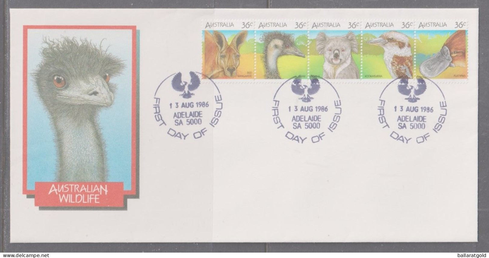 Australia 1986 Wildlife First Day Cover - Adelaide - Brieven En Documenten