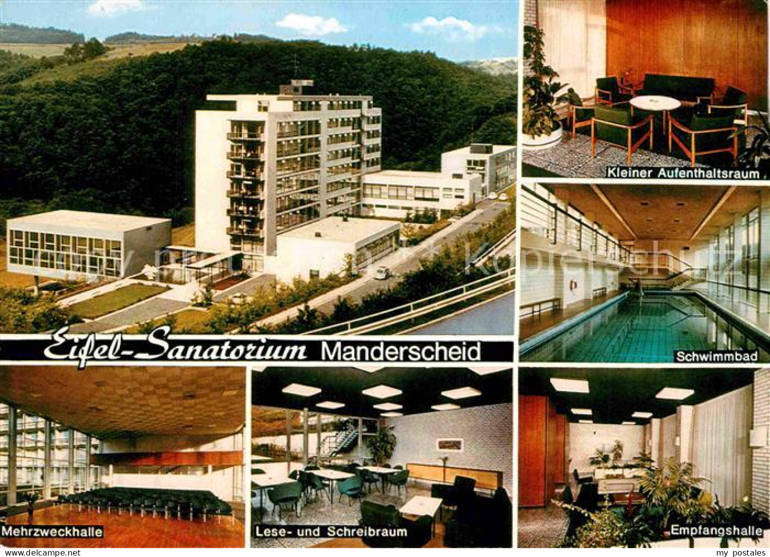 72837463 Manderscheid Eifel Eifel-Sanatorium Schwimmbad Lese- Und Schreibraum  M - Manderscheid